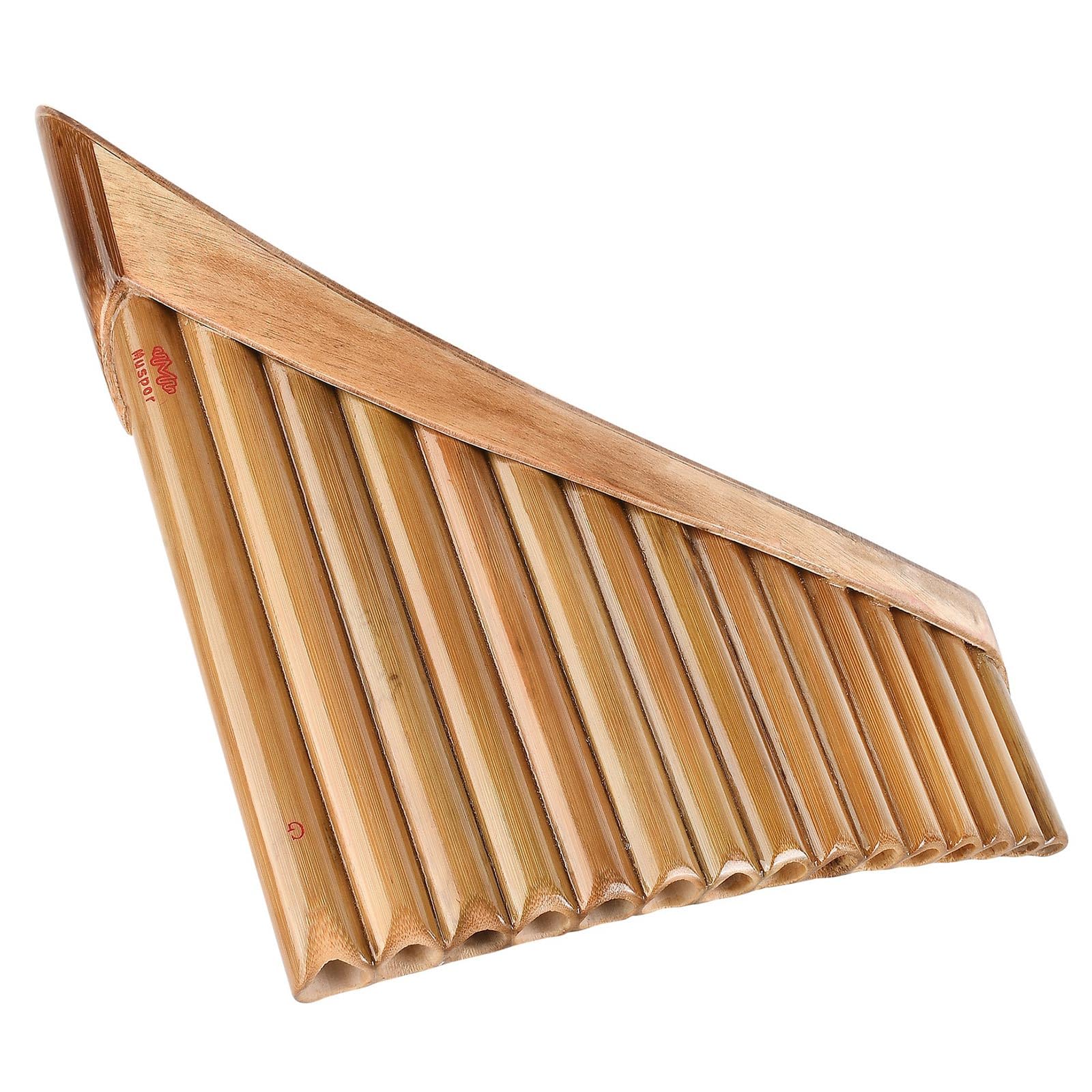 Flûte à pan naturelle G pour flûte à panpipe avec sac de rangement souple Folk Woodwind Musical Instruction