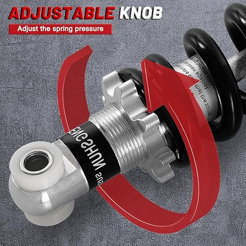 Miniatura 19 de Amortiguador trasero de bicicleta de montaña de 7.480 in y 1500 libras: Amortiguador trasero MTB con resorte helicoidal ajustable, se adapta