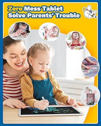 Miniatura 6 de TEKFUN Regalos de Pascua para niños, tableta de escritura LCD de 15 pulgadas, regalos para adolescentes y niños de 10 años en adelante, regalos de