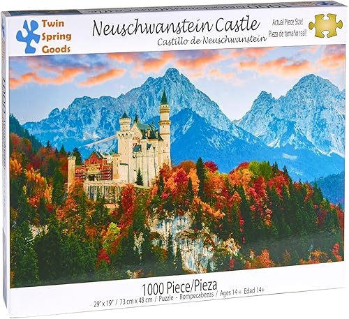 Neuschwanstein Castle Twin Spring Goods - Rompecabezas de 1000 piezas, 1000 piezas