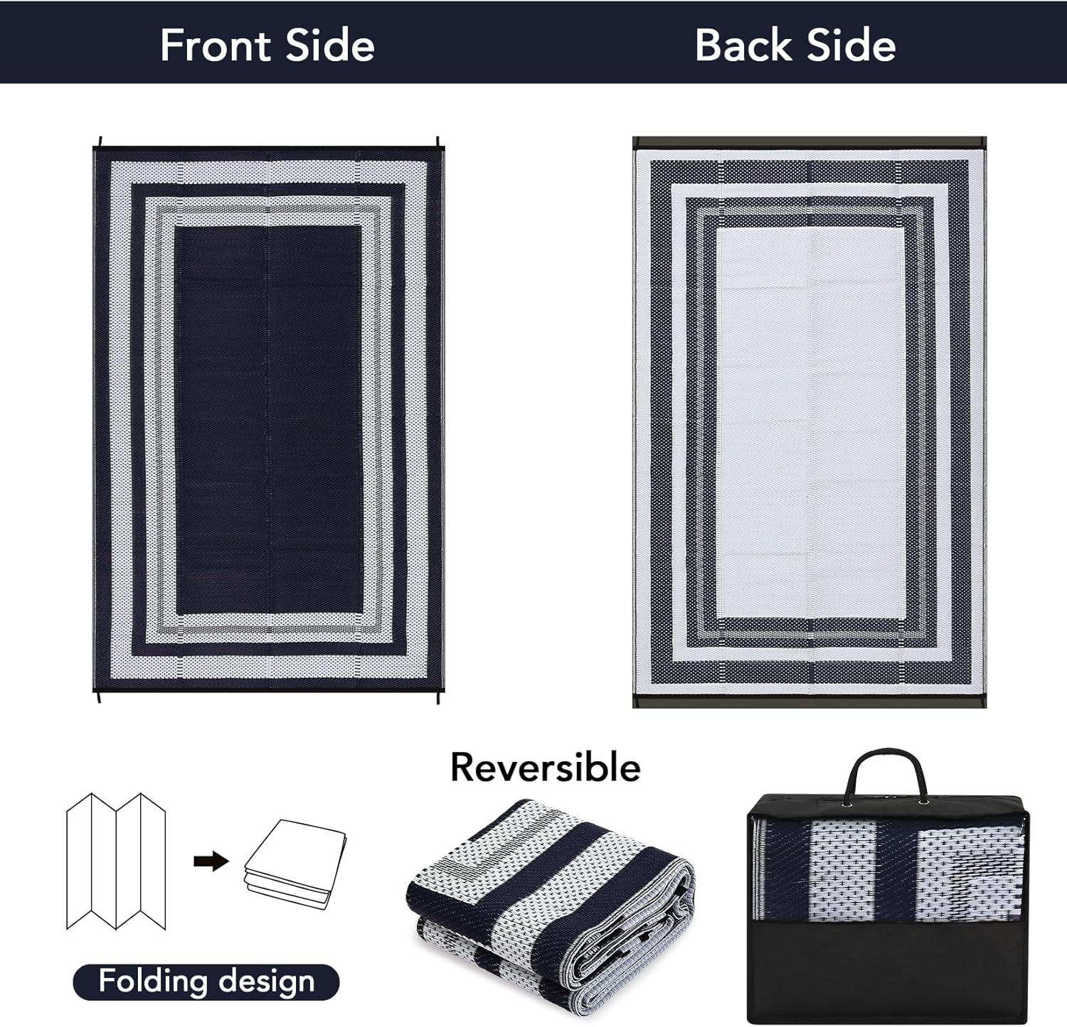 Transform Your Outdoor Space: GAOMON Waterproof Plastic Straw Rug Review