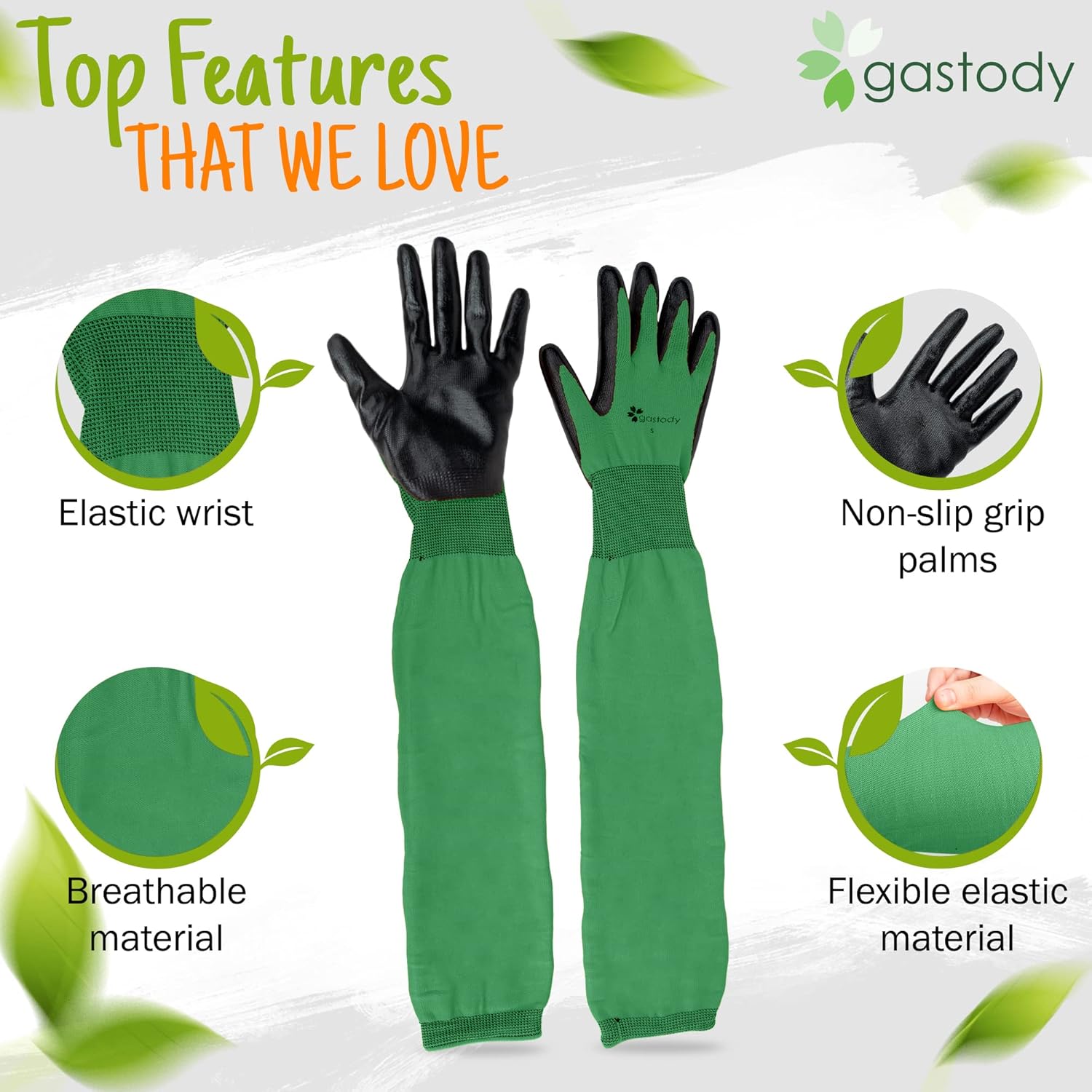Long Sleeve Gardening Gloves Women and Men - Long Cuff Garden Gloves, Multipurpose Heavy Duty Outdoor and Indoor - Image 3