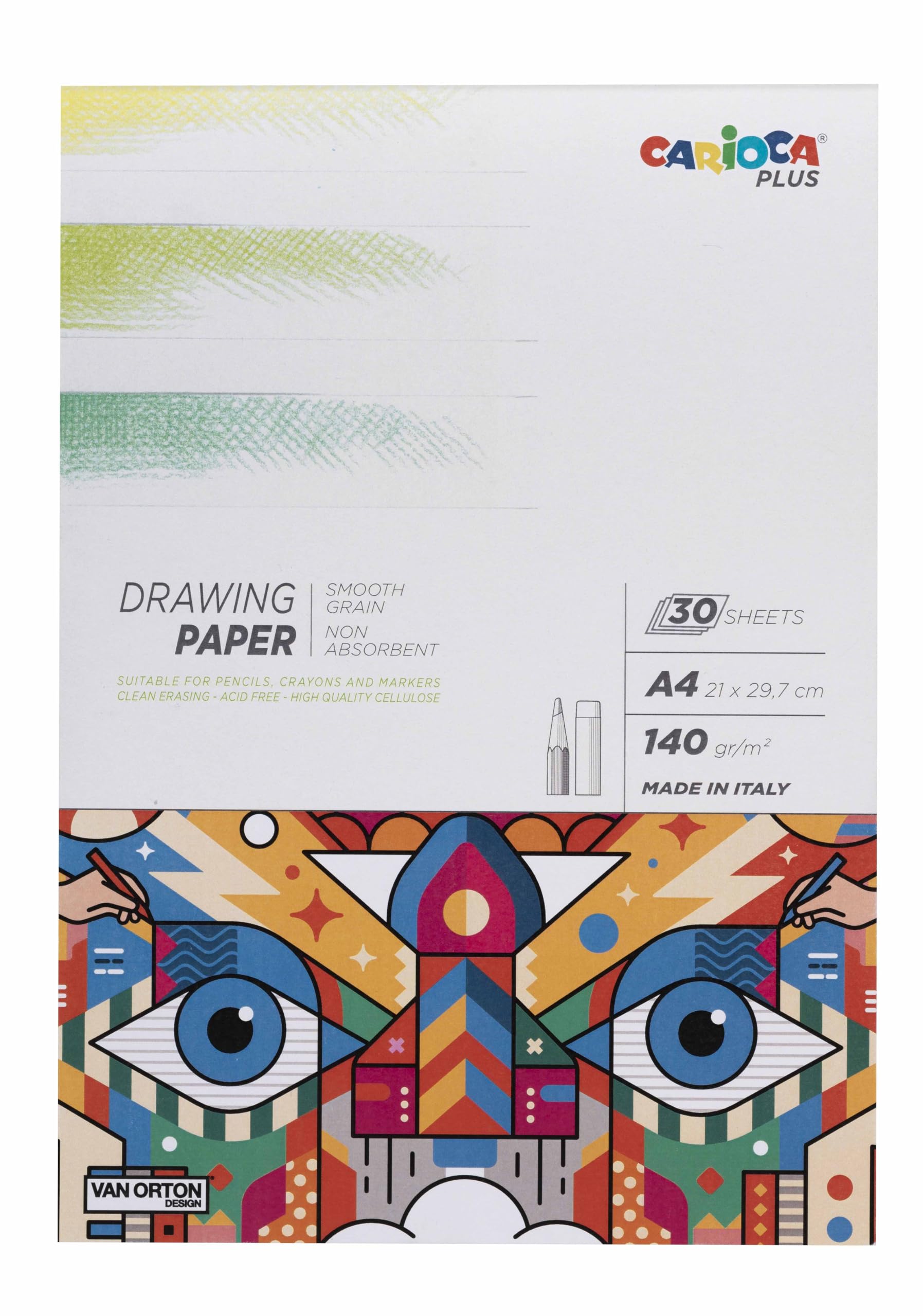 Carioca Plus I Marker Paper I Drawing Paper I Watercolor Paper (Drawing Paper - A4 Size)
