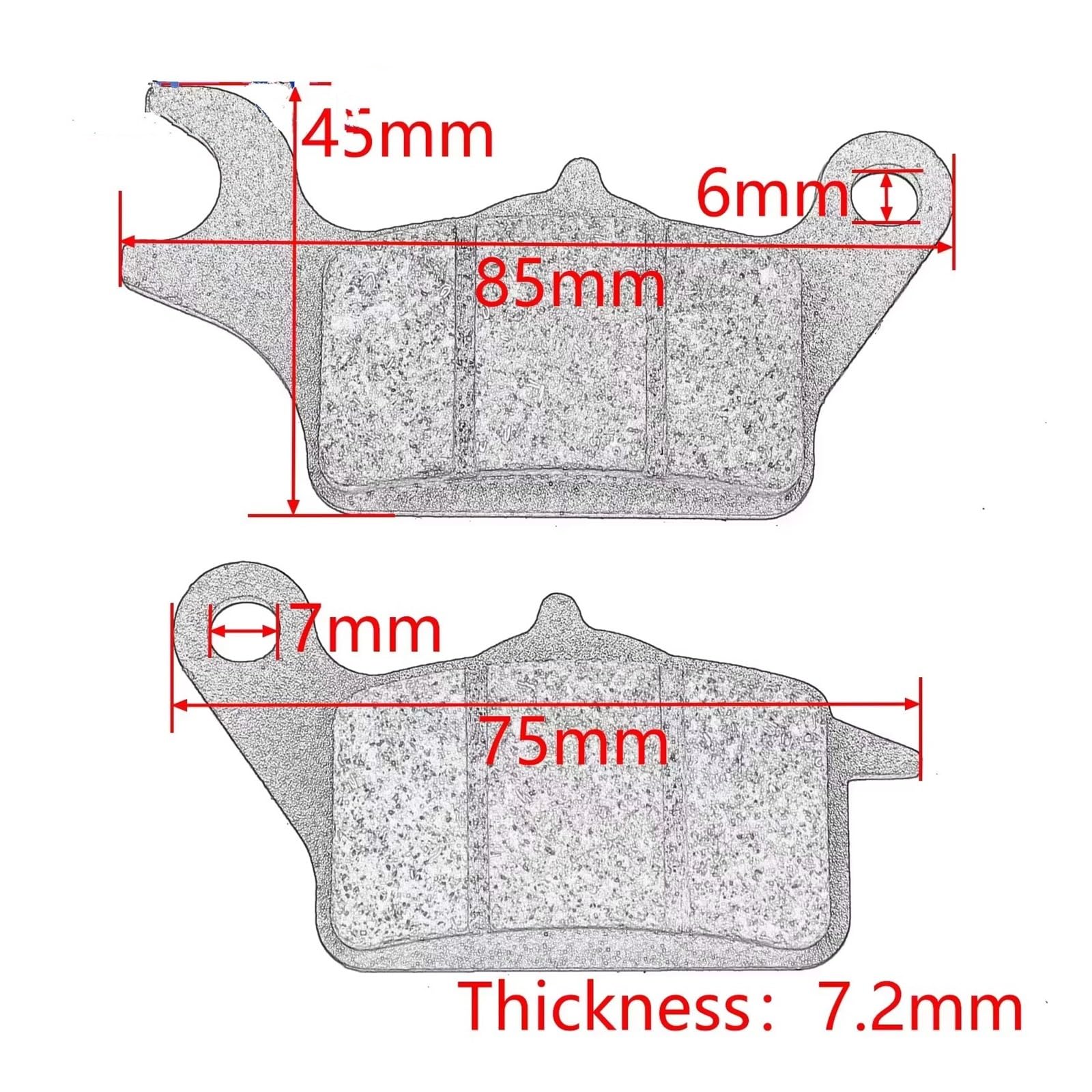 Motocicleta Reemplazo Pastillas para Tricity 125 2014-2021 155-3 300-3 Wheel Scooter 2019-2020 Pastillas de Freno Delanteras izquierdas de Motocicleta