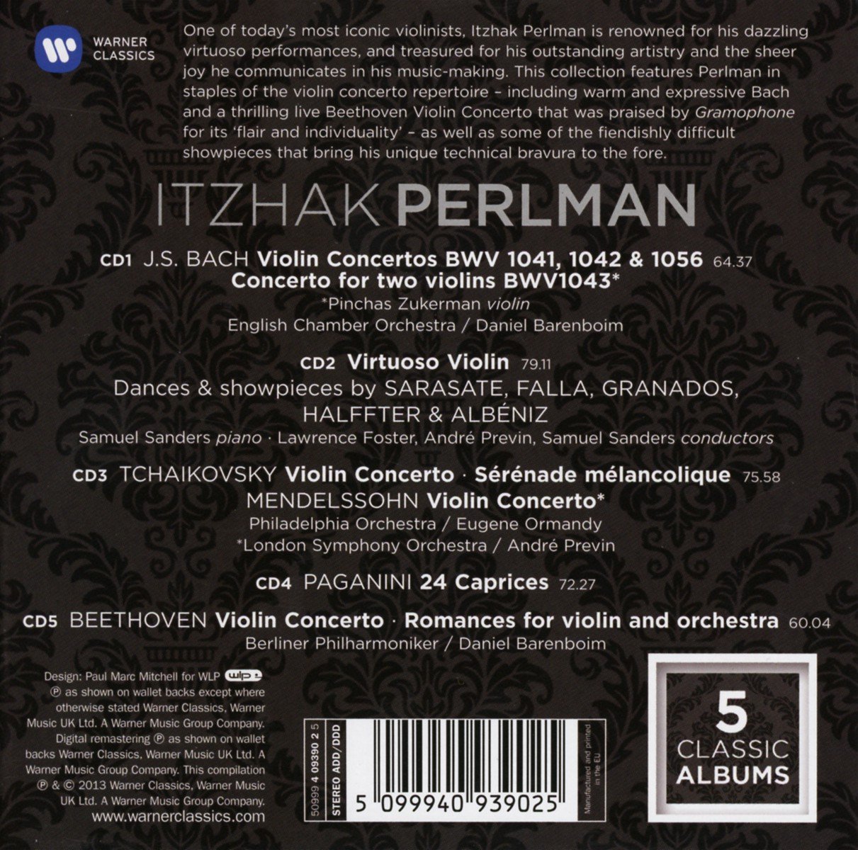 Itzhak Perlman-5 Classic Albums