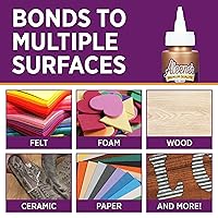 Vista 4 de Pegamento Pegajoso Original de Aleene's, Adhesivo Multiusos, Perfecto para Manualidades y Proyectos de Bricolaje, Se Seca Rápido y Transparente