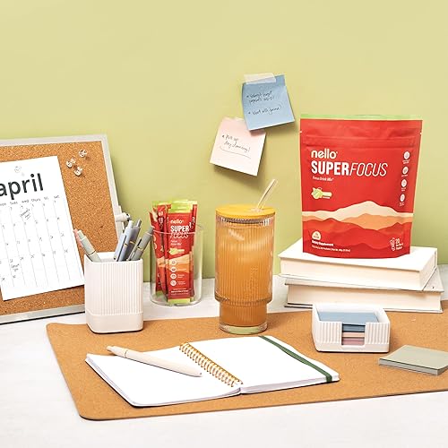 Miniatura 3 de Nello SuperFocus Mojito - Mezcla de bebida nootrópica focal, 20 paquetes para llevar, Alpha GPC, melena de león, rodiola, sin azúcar