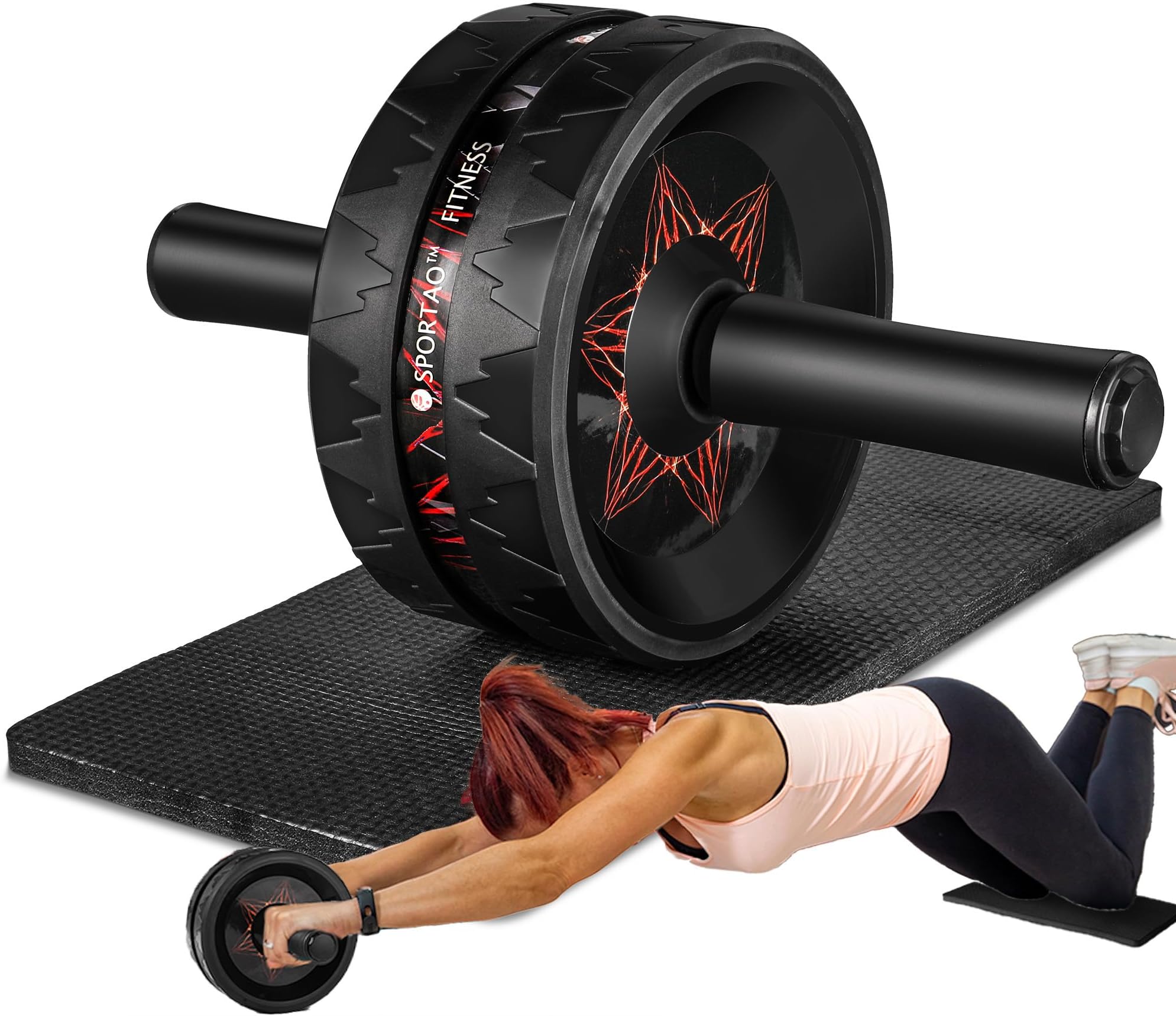 New-Gen Classic Refined Ab Roller Wheel, Home Gym Office Fitness Full-Body Workout for Abdominal, Back, Arm and Core Strength