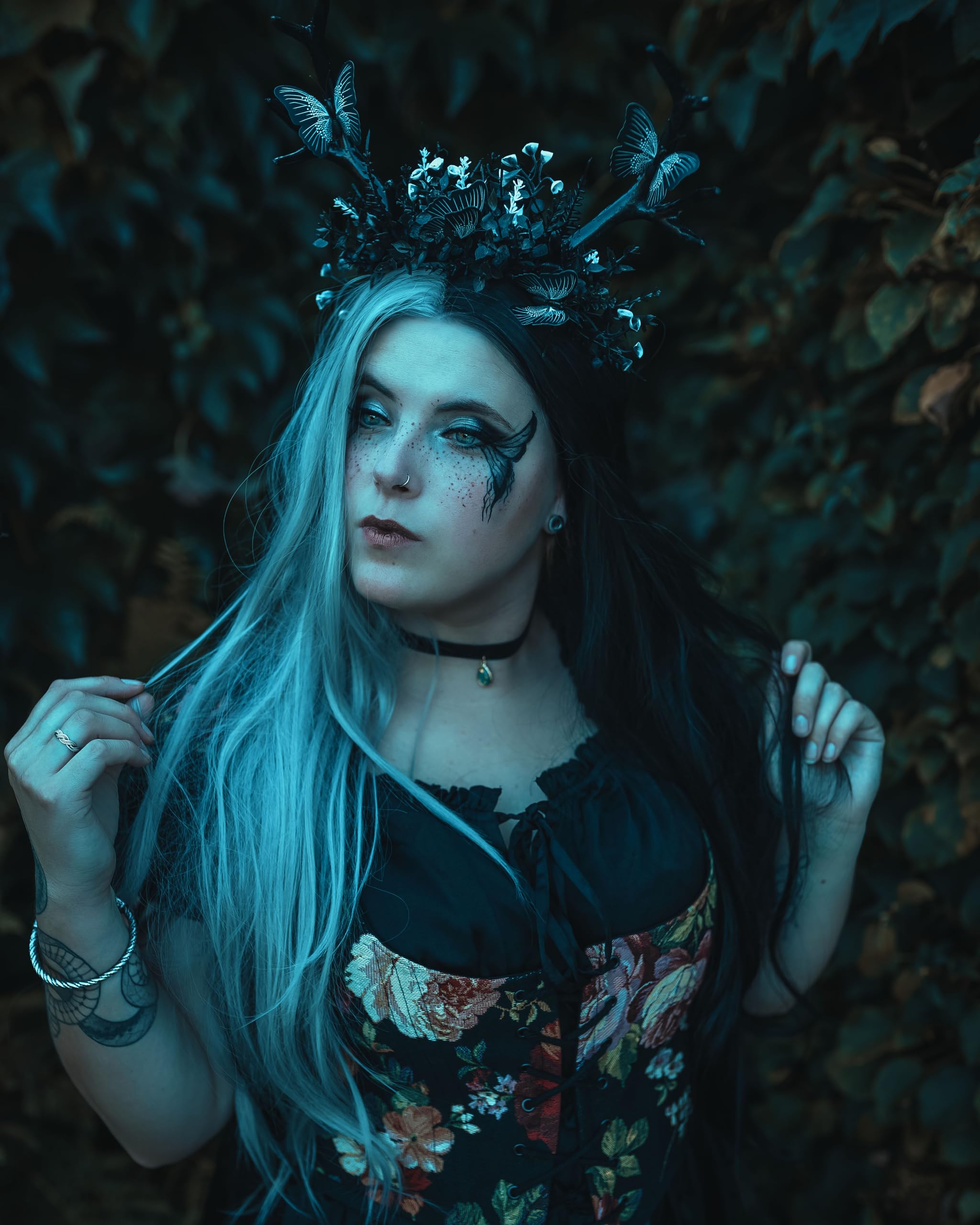 Amazon.com : MOSTORY Handmade Black Deer Antlers Headband 