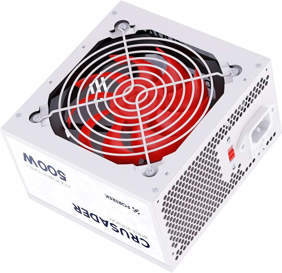 Fonte Gamer ATX Crusader 500W Branca Fortrek