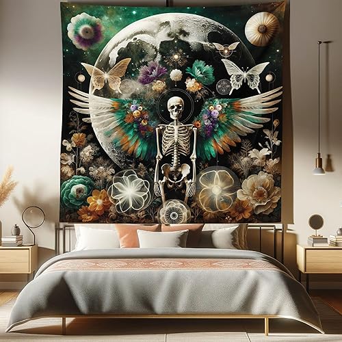 Miniatura 128 de Ambesonne Tapiz de fiesta de los años 70, caja retro en arte pop, música de baile, composición colorida impresa, para colgar en la pared para