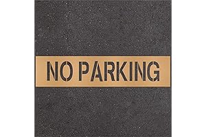 Noveread Parking Lot No Parking Stencil, Recycled Fire Lane Stencil