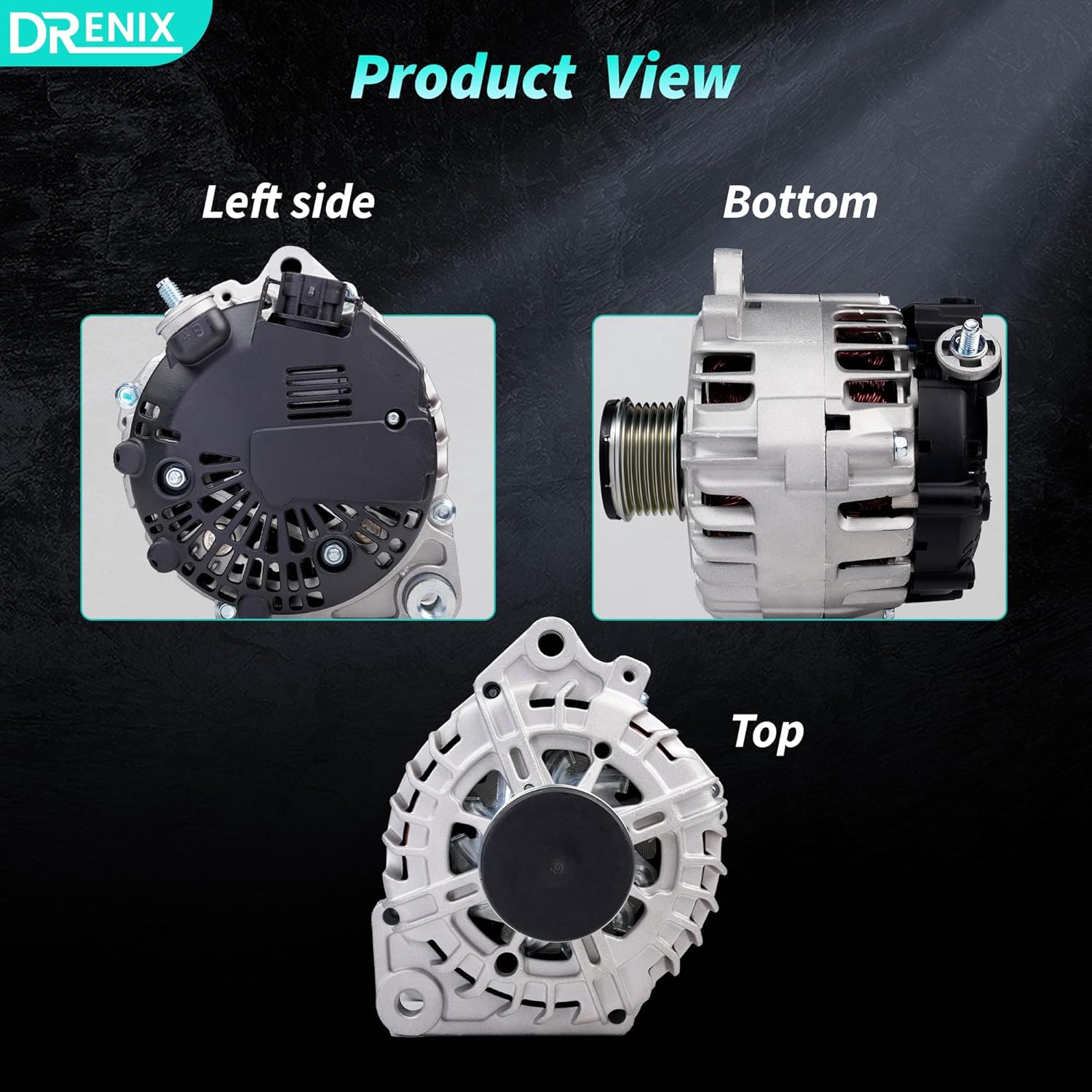 Upgraded High Output Alternator 23100-JA02A For/Nissan Altima Rouge Sentra Rogue Select 2.5L L4 12V 110Amp CW 6-Groove Pulley 23100-JA02B, 23100-JA02C, 23100-JA04A, 23100-JA04C