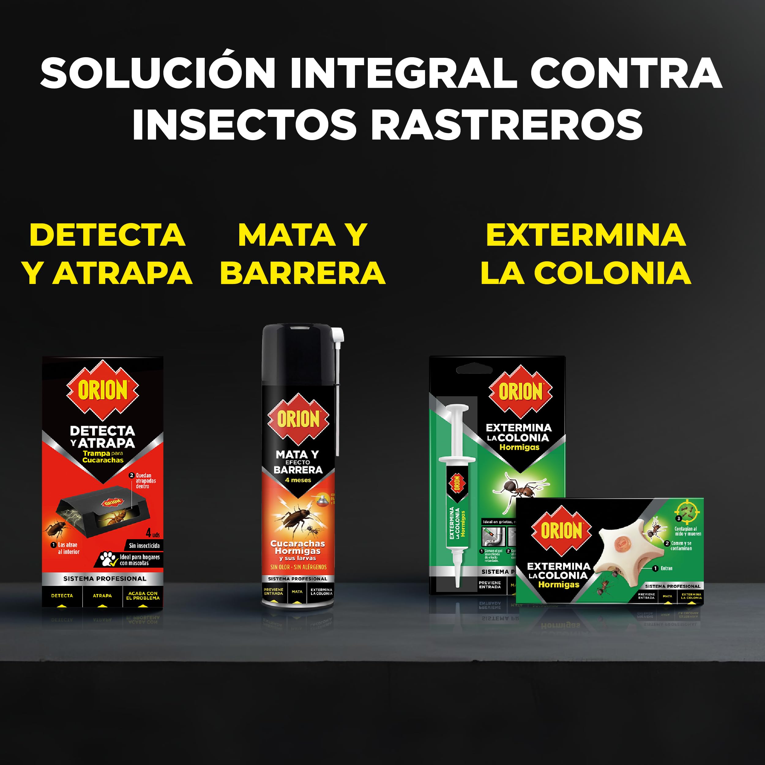Orion - Cebo Mata Hormigas, Elimina la Colonia y la Reina, Gel de Alta Atracción, Acción Prolongada, Eficacia Profesional para el Hogar - 2 uds