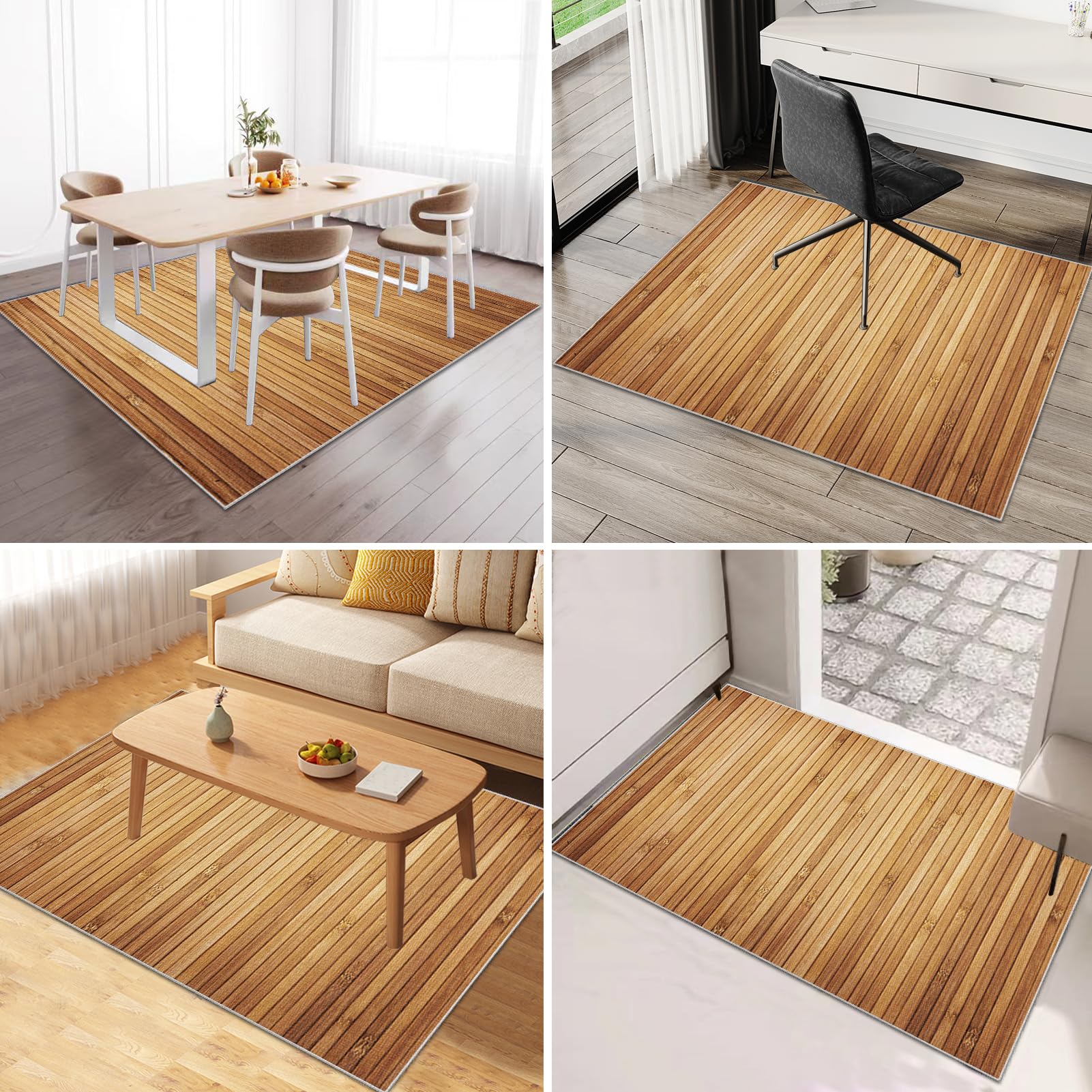 Tapis Chaise Bureau Antidérapant Tapis de Sol Gamer 120 x 150 cm Tapis pour Fauteuil Tapis Protections Sol Chaise Bureau Tapis de Chaise Gaming pour Sol Dur Planchers Carrelage et Parquet