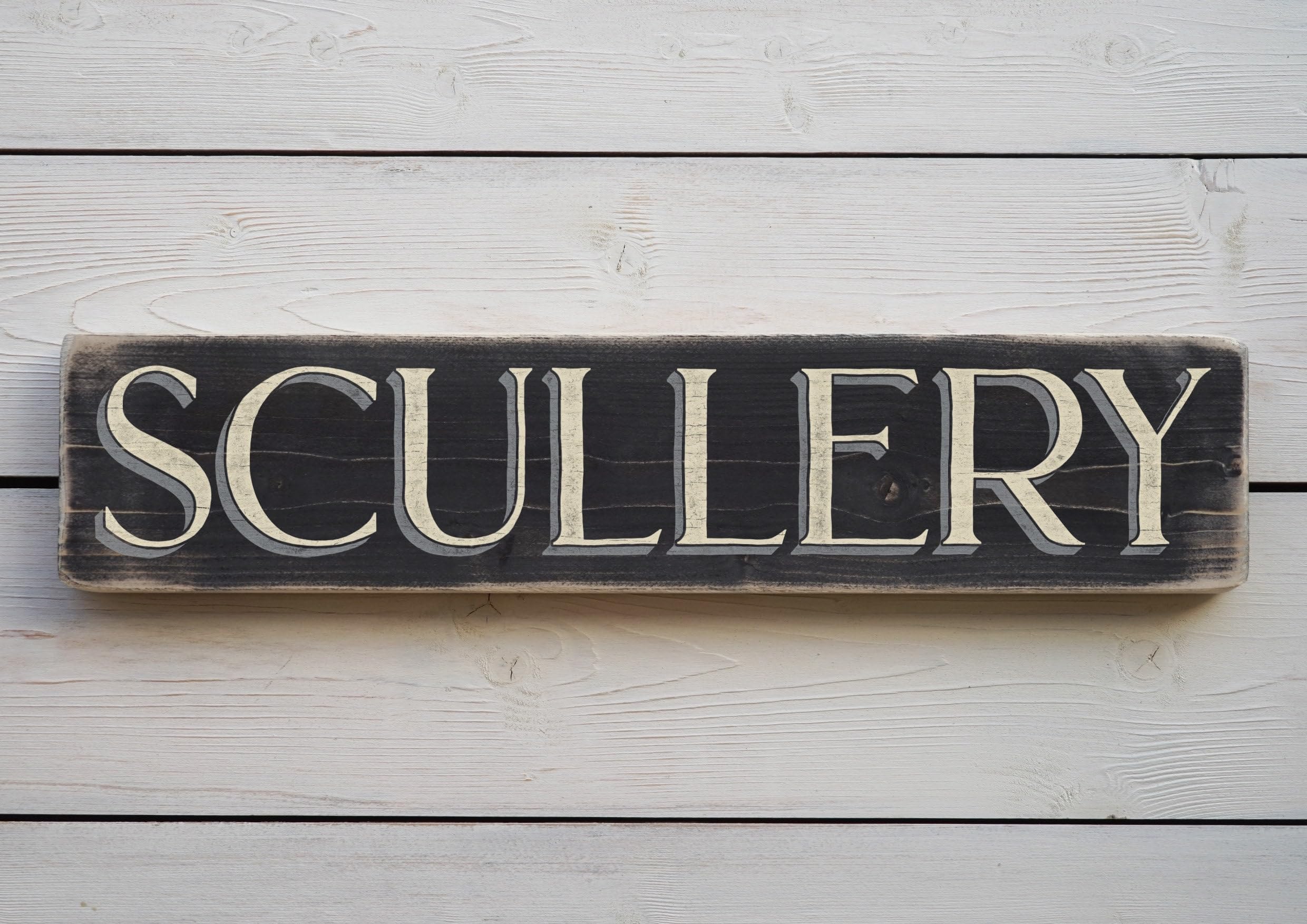 Szhmz Colour-773 Metal Signs Scullery Vintage Style Metalen Sign. Handmade Retro Home Gift Metalen Signs With Sayings 4X16 Inch