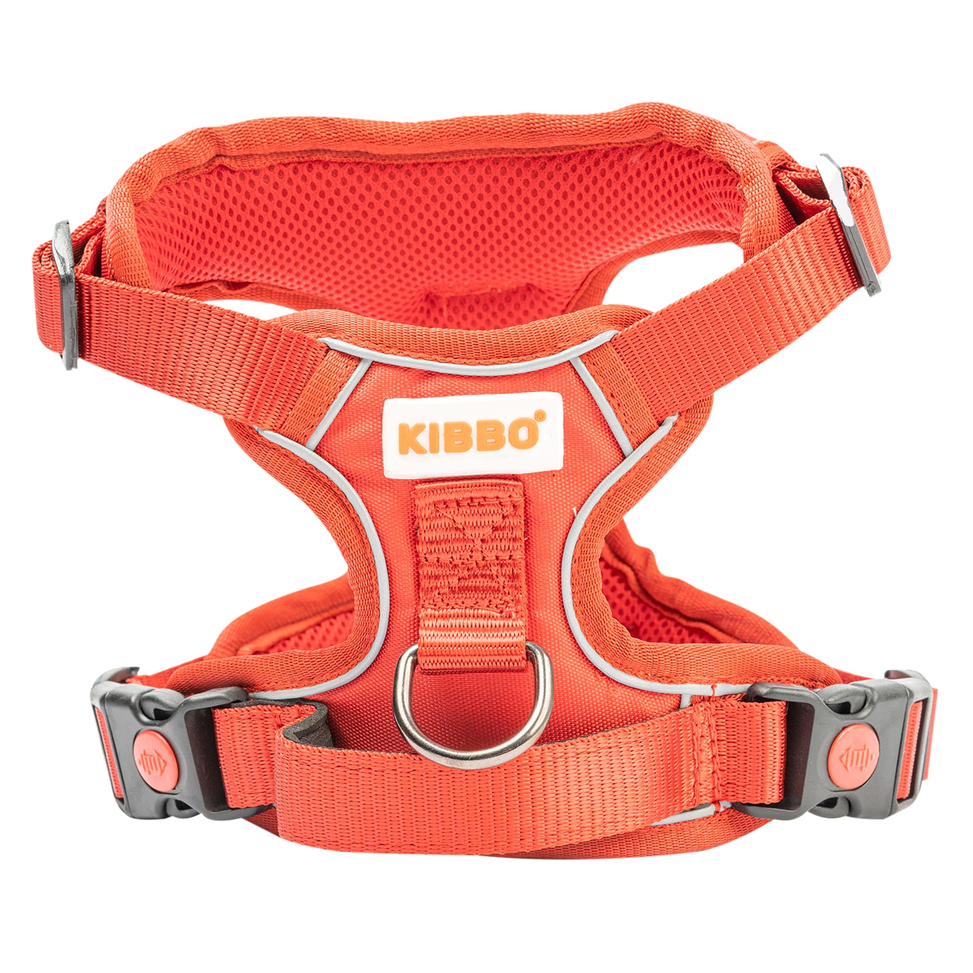 KIBBO Premium Reflective Vest Dog Harness | Soft Breathable Mesh and Oxford Nylon Fabric | Padded Control Handle with No Pull Front & Back Clip | Adjustable Straps and Dual Lock Buckle (Medium, Red) (B0D3VNQPT6) Amazon Price History, Amazon Price Tracker