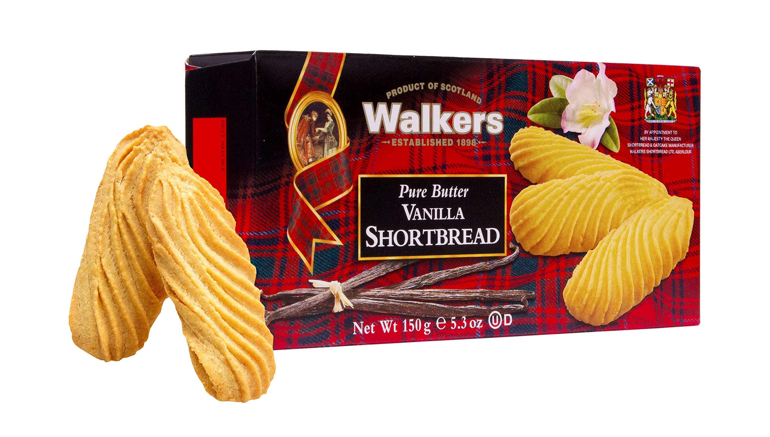Walkers Shortbread Vanilla, 5.3 Ounce Box