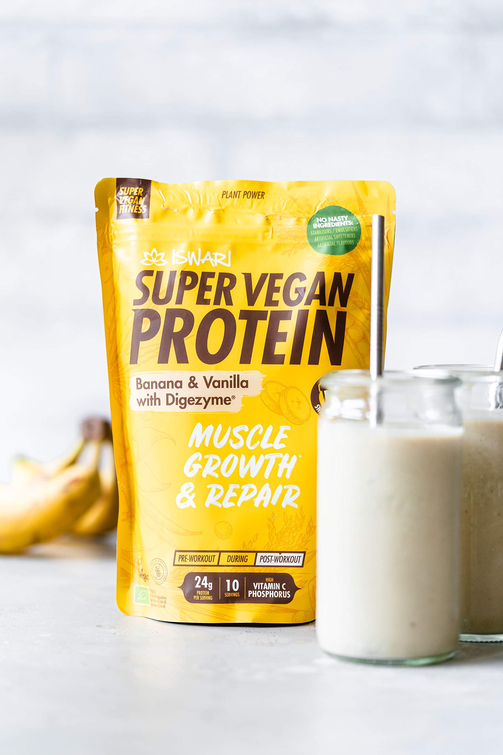 Super Vegan Protein Banana e Vaniglia con Digezyme 875g