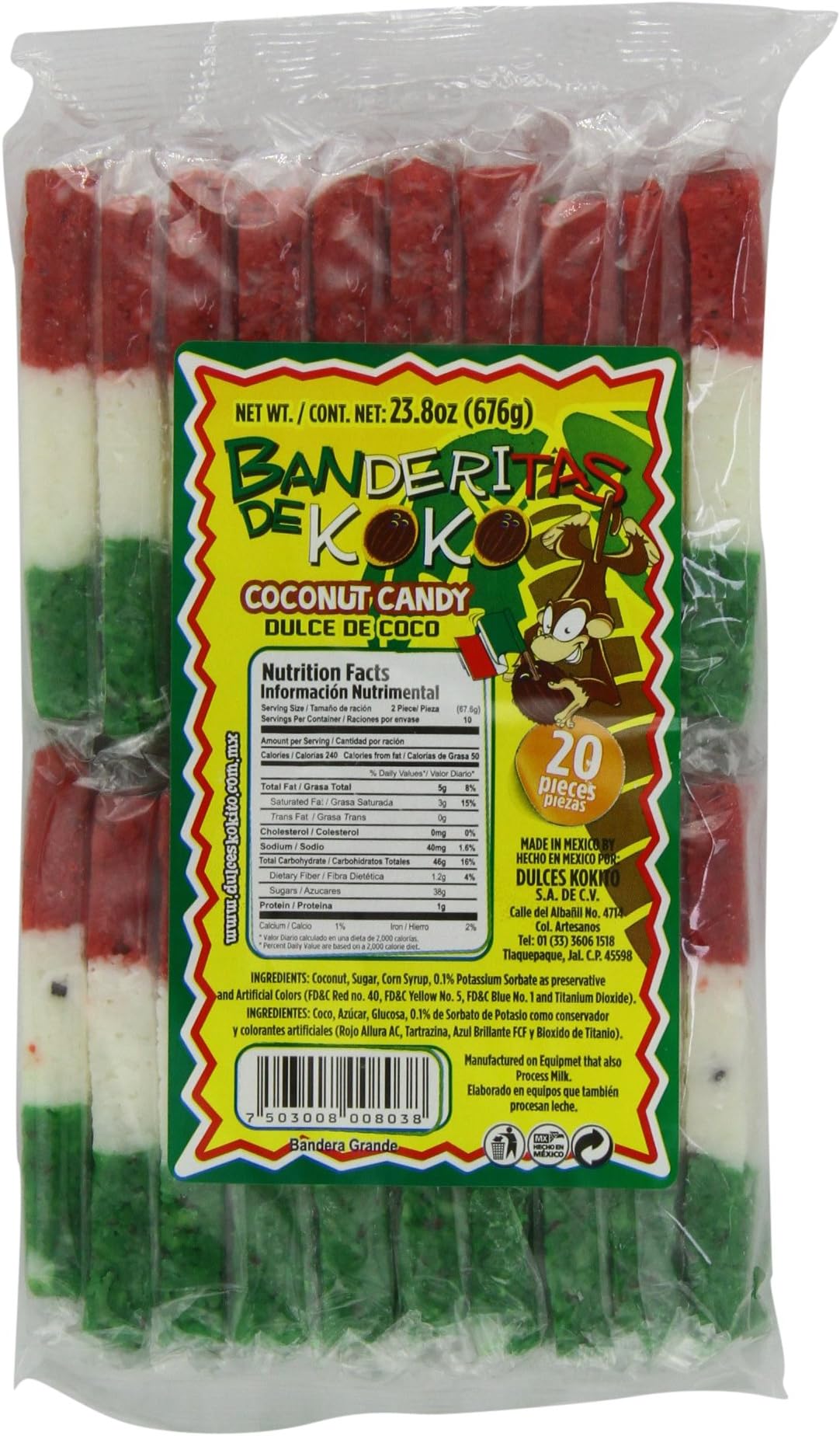 Kokito Banderita De Coco, 1.6 Pound