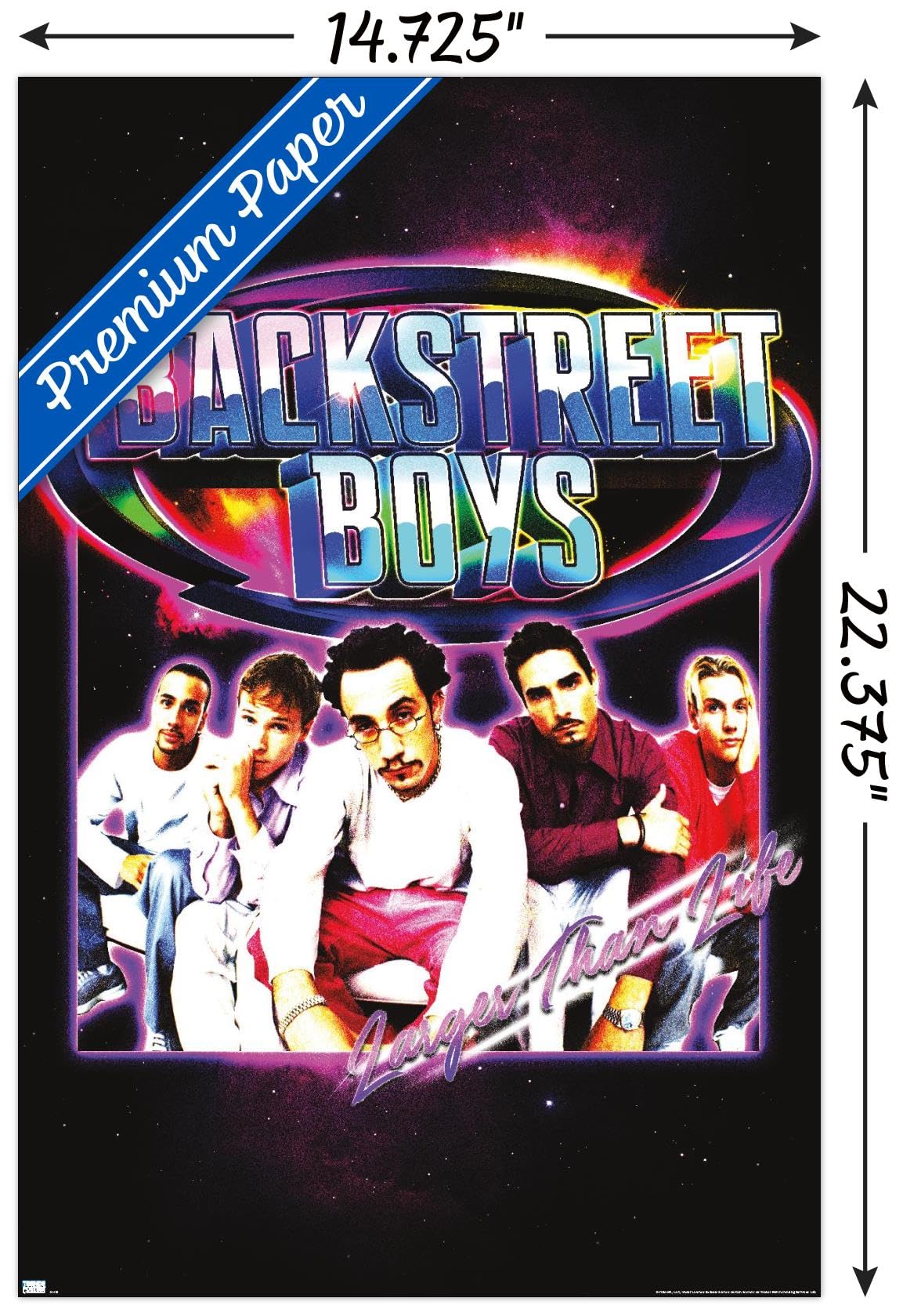 ★非売品★Backstreet Boys Poster Japan Amazon.com: Backstreet Boys - Larger Than Life Wall Poster, 22.4L