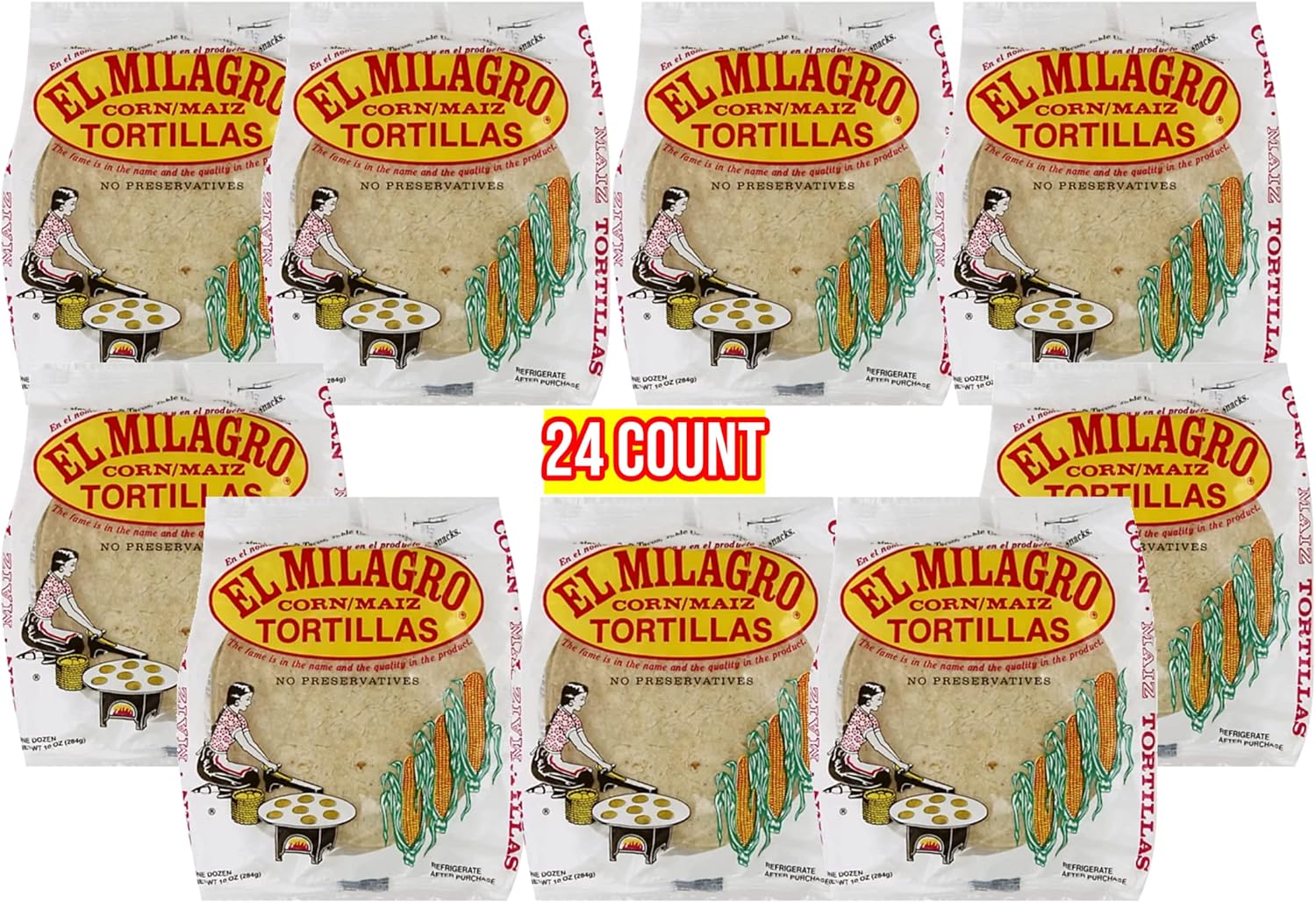 El Milagro Corn/Maiz Tortillas: Calories, Nutrition Analysis & More...