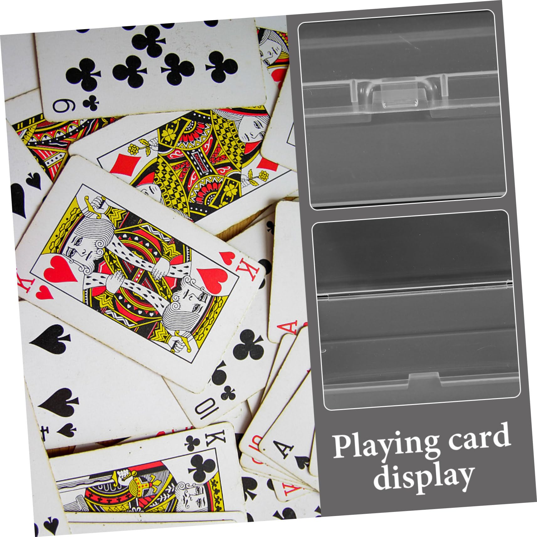 Gadpiparty 4 Set Scatola Di Immagazzinaggio Del Poker Astuccio Chiaro Mazzi Contenitore Giocare Titolari Di Carte Da Gioco Scatole Per Riporre Carte Collezionabili Pp 10 Pezzi * 4
