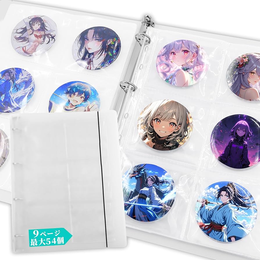 Amazon | Goreson 75mm缶バッジ 収納ファイル グッズ収納