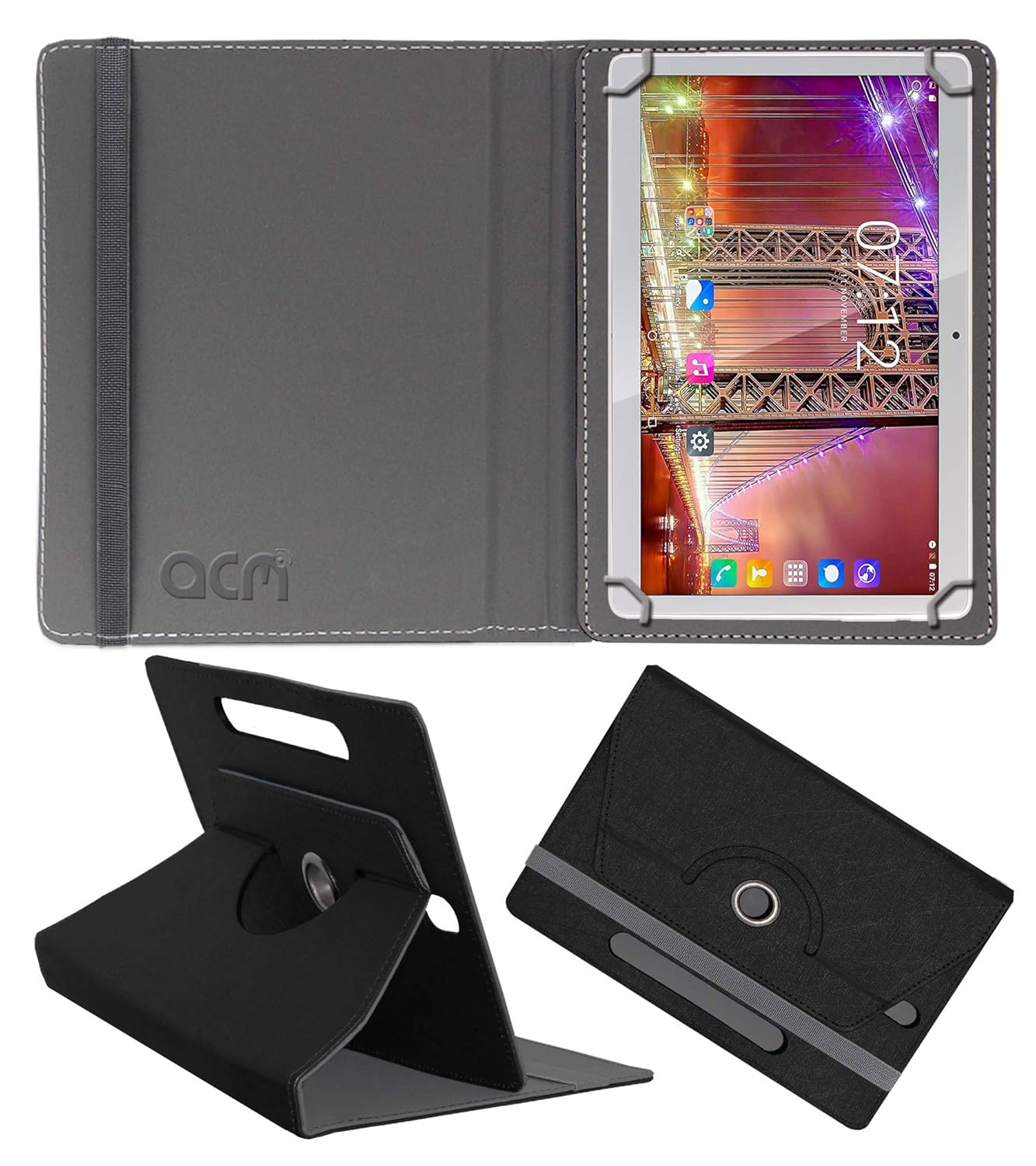 Amazon.in Buy Acm Designer Rotating Leather Flip Case Compatible with