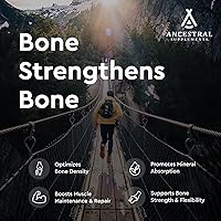 Vista 3 de Ancestral Supplements Grass Fed Beef Living Bone Supplement, Bone Meal Capsules Support Bone Health, Oral and Joint Health and Flexibility, Non-GMO