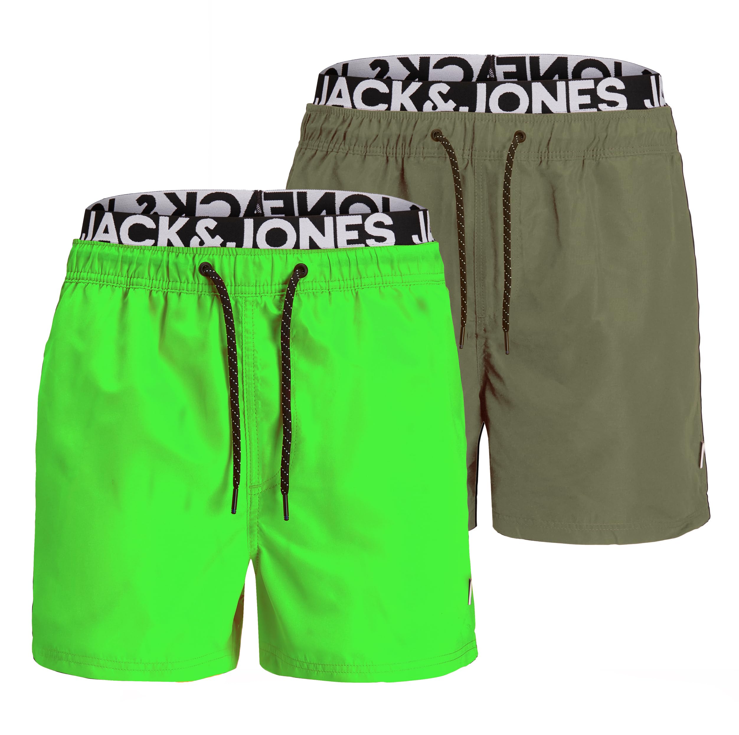 Jack & Jones Jjiaruba AKM Db WB Solid Jjswimshorts Bañadores Ajustados para Hombre Hombre