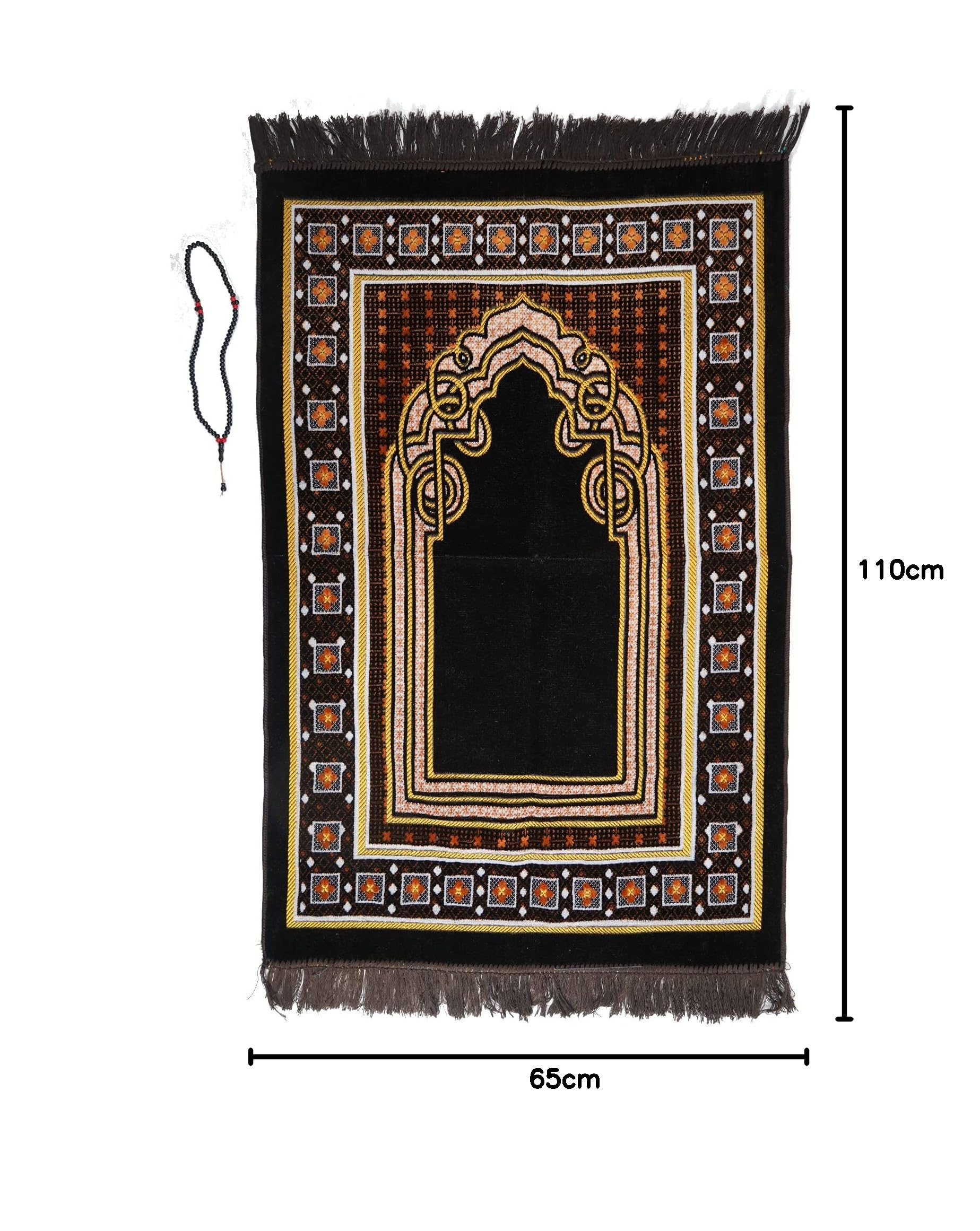 Prayer Mat (+ FREE Prayer Beads Tasbih) Islamic Namaz Lightweight