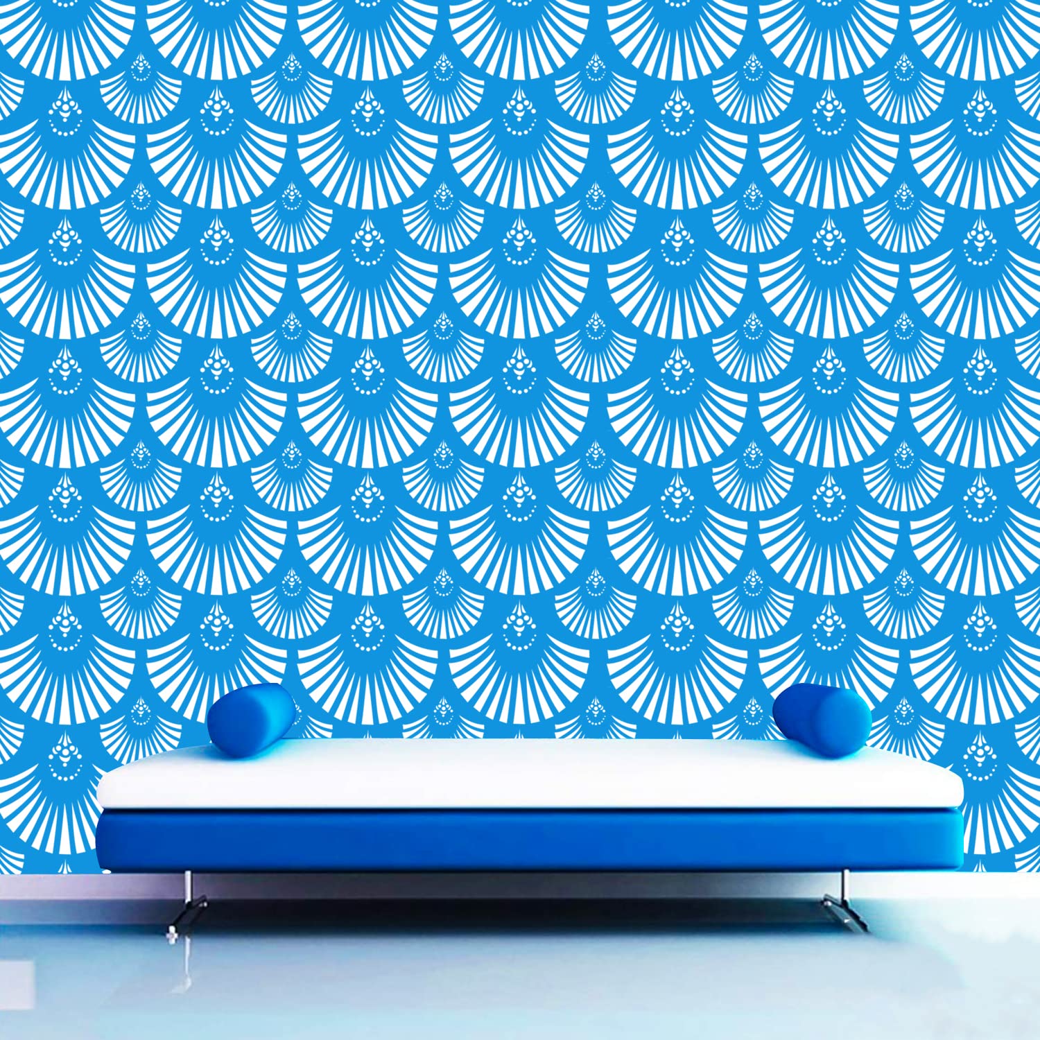 DECORNOW Roofed Chandelier Reusable DIY Wall Stencil Painting, Suitable for Home Decoration, Wall Decoration Size : (16 inch x 24 inch) (B07VLBH1SV) Amazon Price History, Amazon Price Tracker