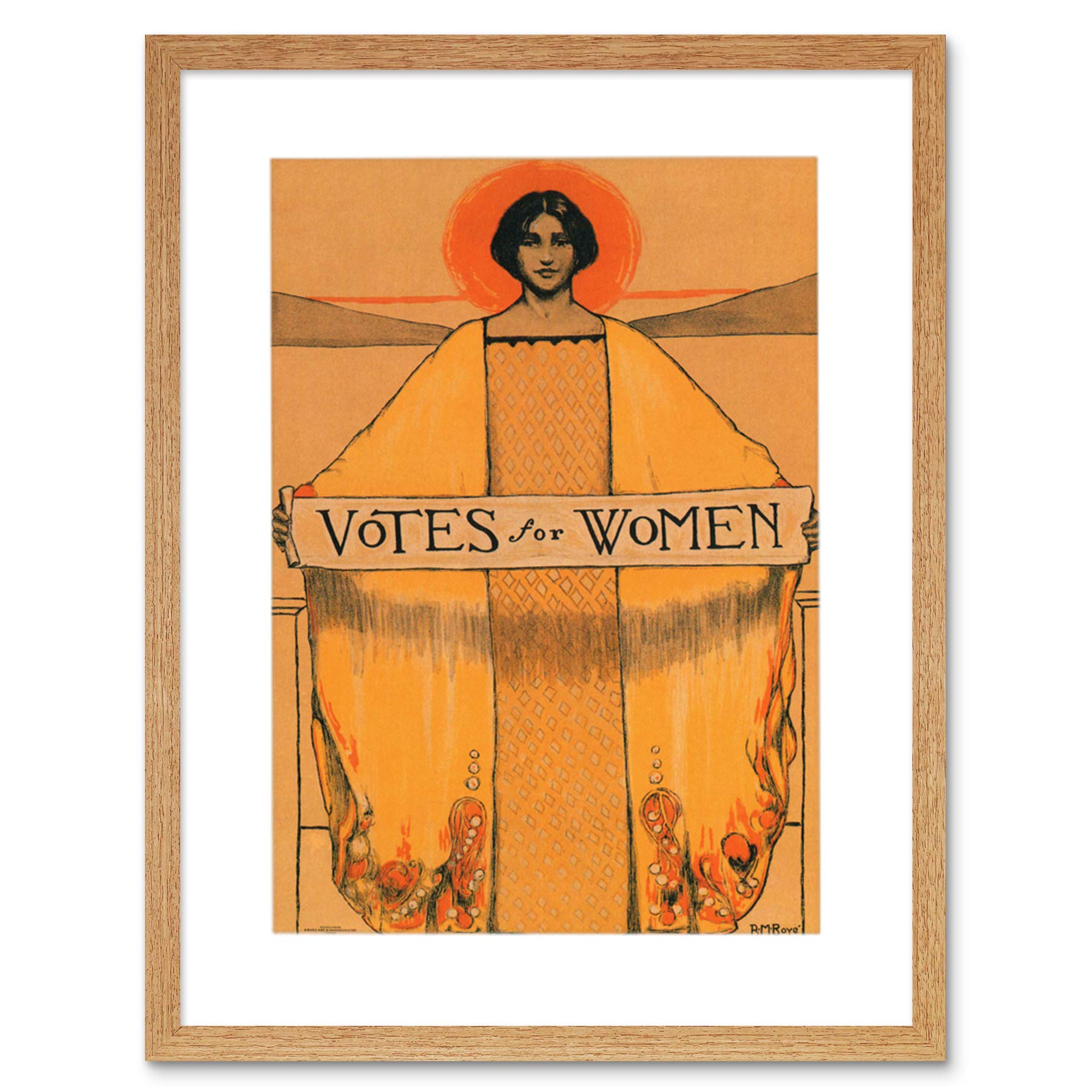 Wee Blue Coo Political Suffrage Women Votes Ad Picture Framed Wall Art Print