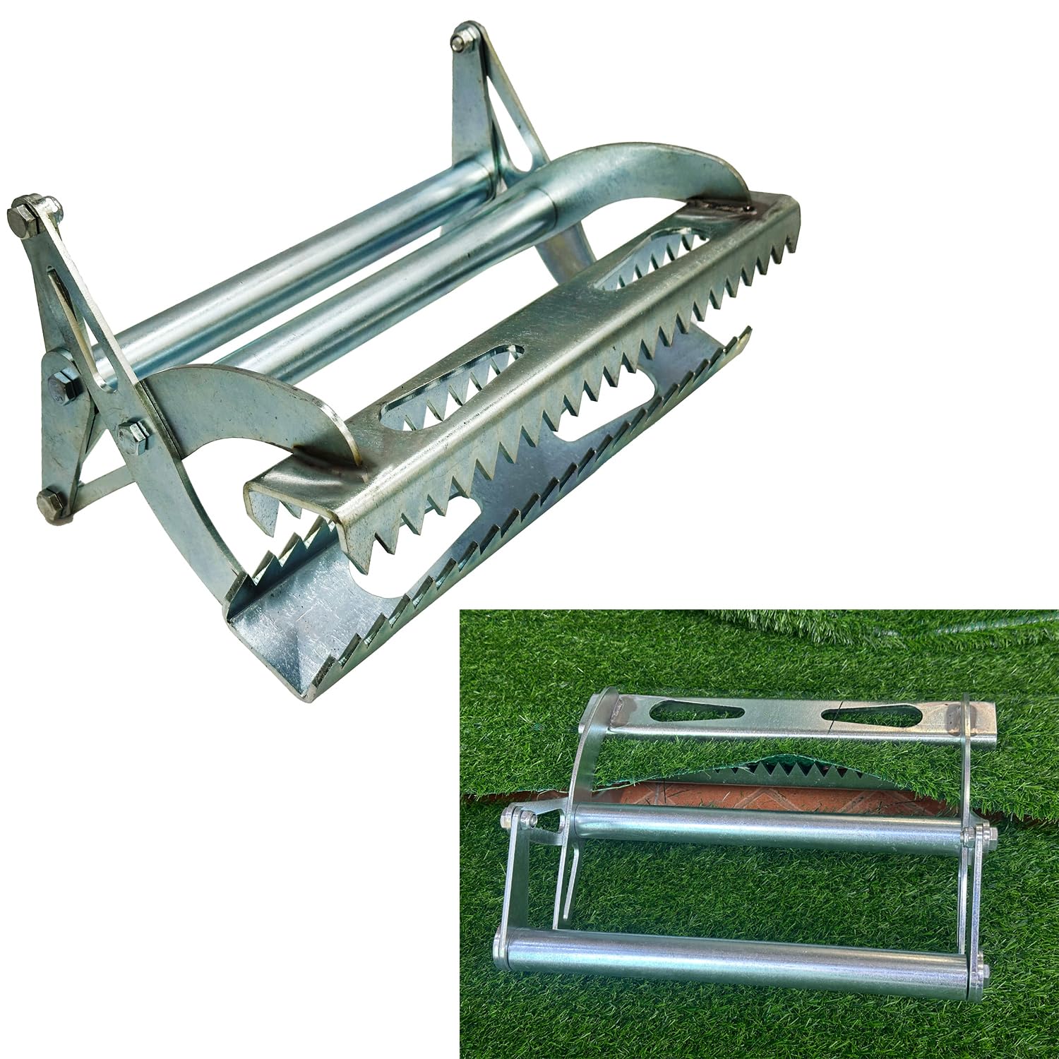 Kryptholder Artificial Grass Installation Tool - Steel Turf Gripper with Strong Grip, Effort-Saving for Residential & Commercial Use