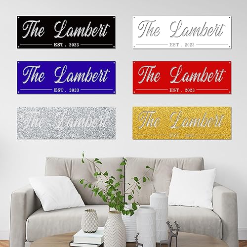 Miniatura 4 de Letrero de metal personalizado, Placa de nombre, Señal de apellido, Placa establecida, Letreros de metal personalizados, Letrero de metal