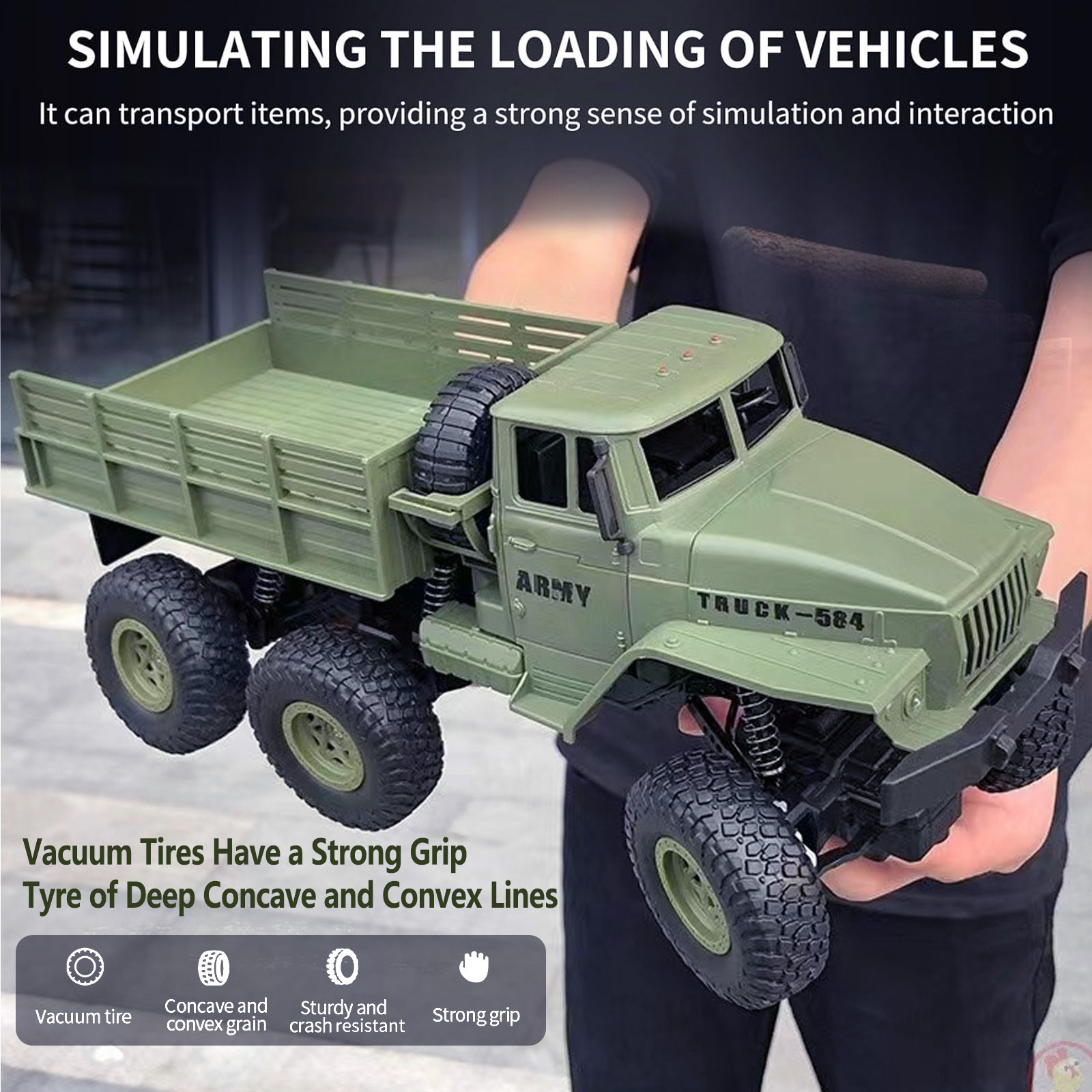 ラジコン　トラック　U.S. Military Truck ラジコンカー Amazon.com: JPJCOOY RC Military Truck 6x6 Road Remote
