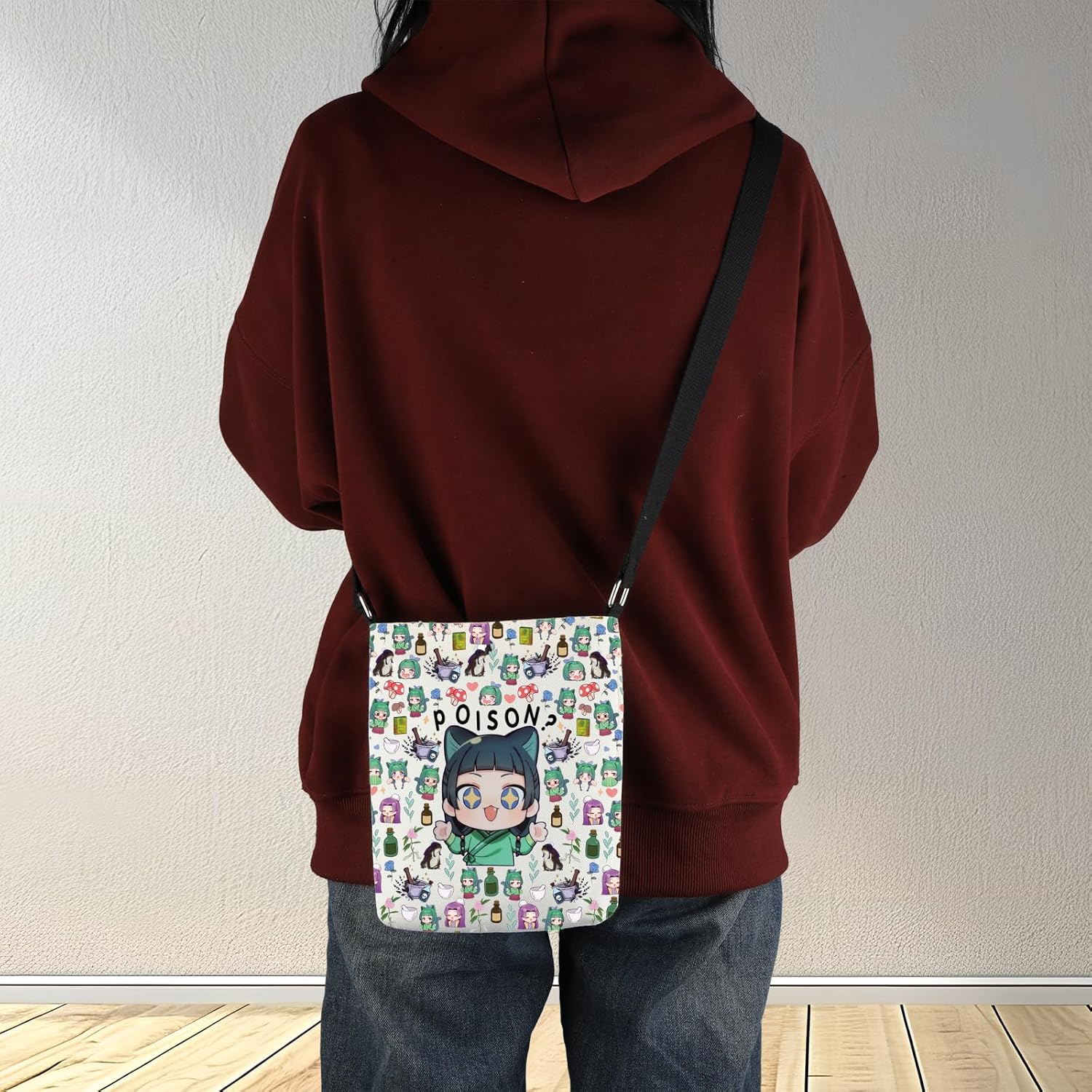 G2TUP Anime Inspired Crossbody Bag Mao & Jinshi Gifts Poison Lover Gifts Anime Apothecary Shoulder Bag - Image 7