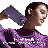 Vista 314 de TOCOL Funda magnética 3 en 1 para iPhone 15 Pro, mejorada [protección completa de cámara] con 2 protectores de pantalla, compatible con MagSafe, Gris