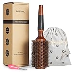 BESTOOL Round Hair Brush for Women or Men, Boar Bristle Large Round Hairbrush for Quick Blowout, Add Shine/Volume, Minimize Damage (2.8 Inch)