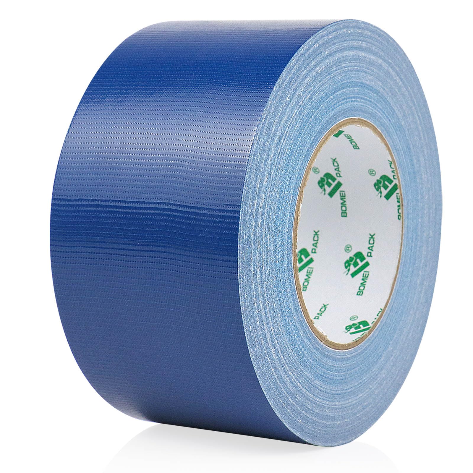 BOMEI PACK 1 Roll Dark Blue Duct Tape Reinforced 75mm x 50m Heavy Duty Gaffer Tape for Ducts Fixing Repairing Bundling,craft DIY Labeling Floor Marking Carpet Edge Seaming Boxes Sealing