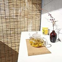 Vista 4 de QUALITY MERCHANT Persianas de bambú para patio cortinas enrollables para ventanas protector solar transpirablesnaturales cortina personalizada