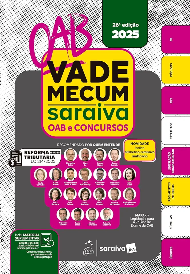 Vade Mecum Saraiva OAB e Concursos - 26ª Edição 2025
