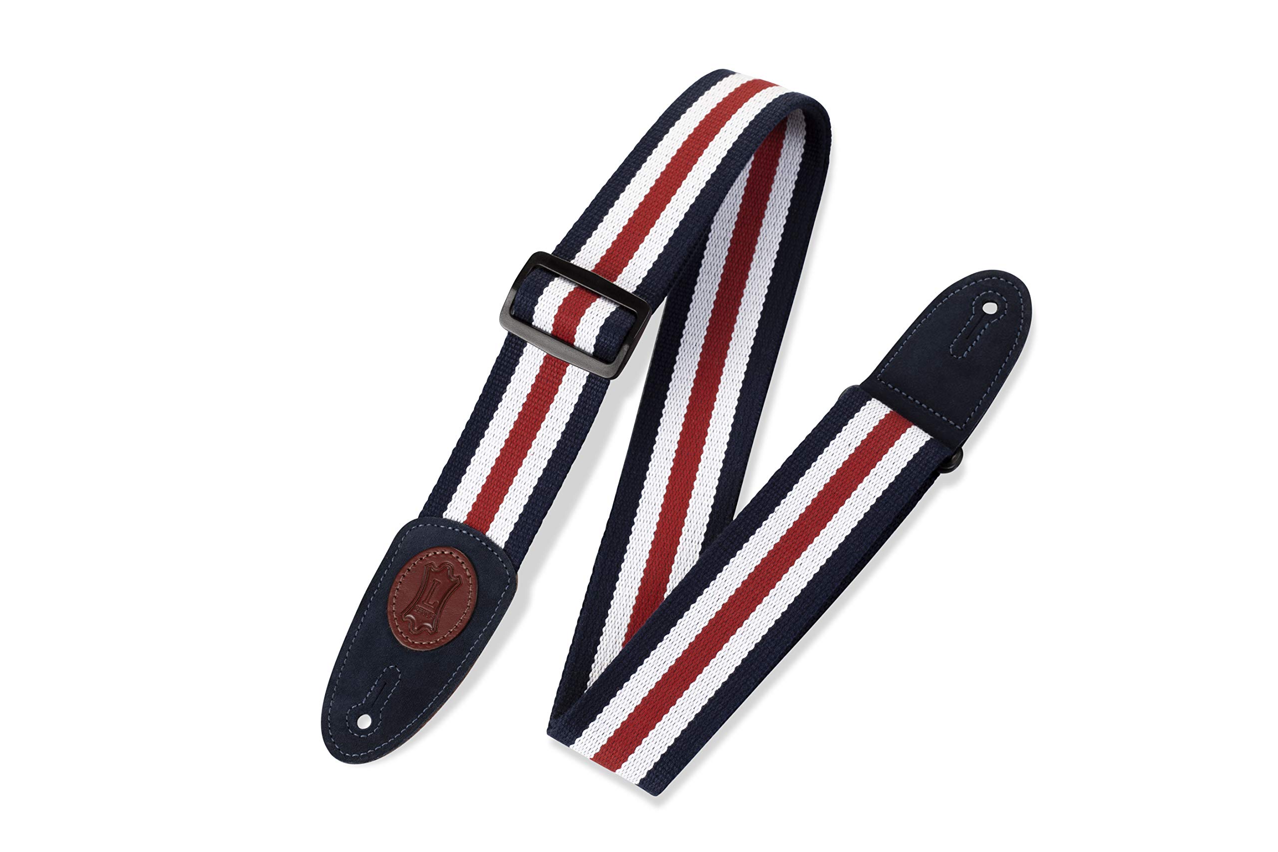 Levy's Leathers 2 inch Cotton Guitar Strap - Red/White/Blue
