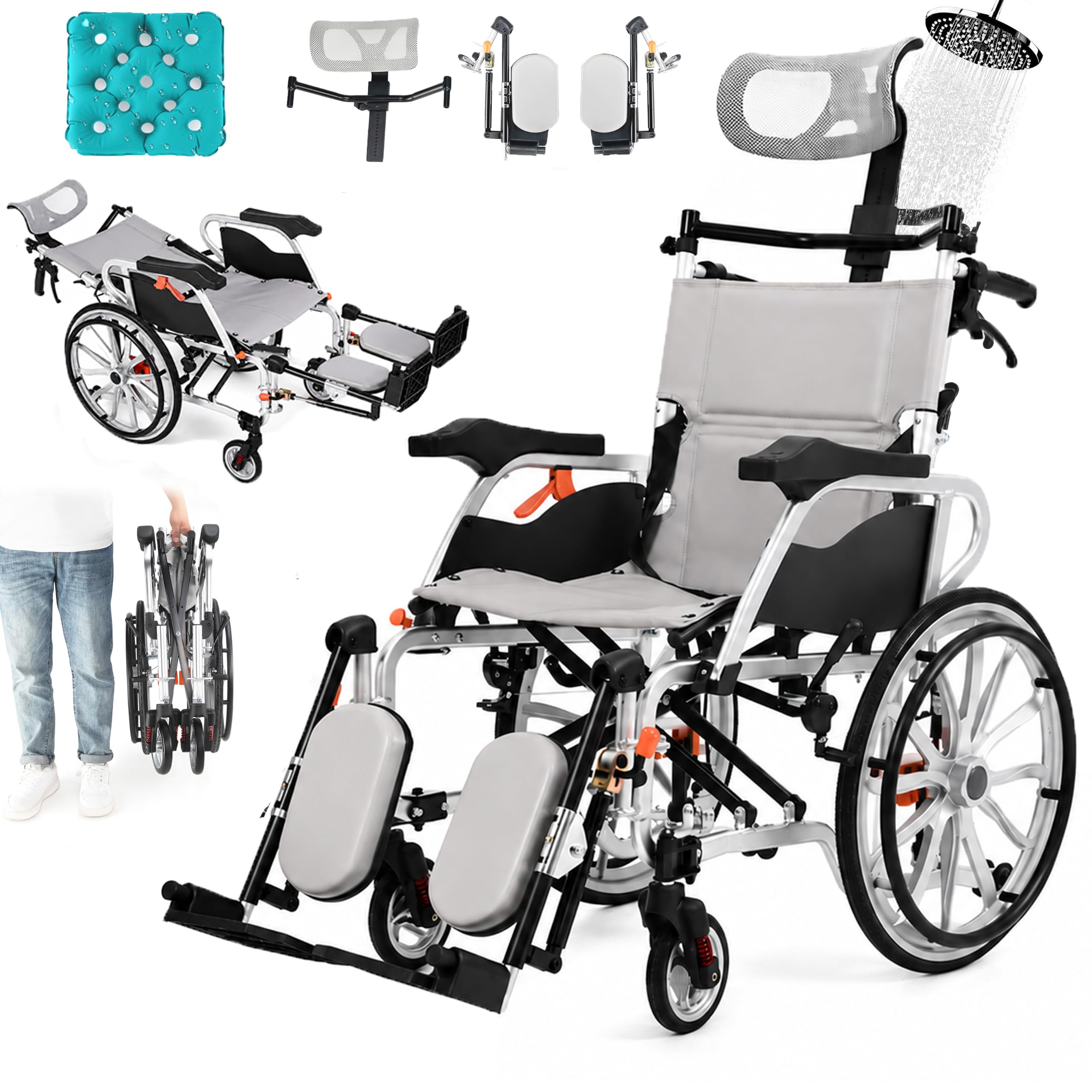 Lightweight Portable Wheelchair - Travel & Transport -15