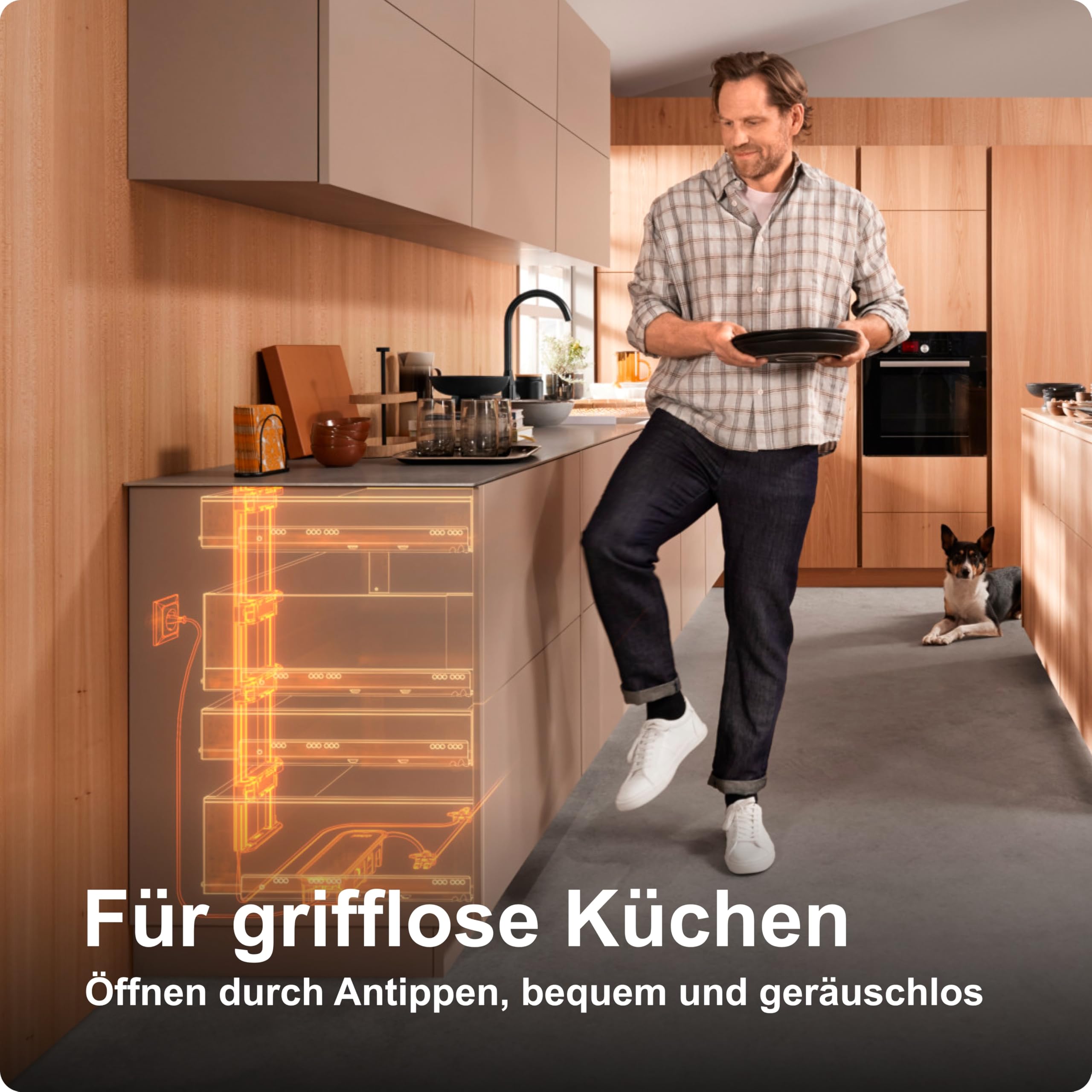 Blum SERVO Drive Antriebseinheit I elektrische Motoreinheit für automatische Schubladenöffnung I Geeignet Boxsysteme, Tandem/MOVENTO Auszüge | Push to Open Ersatzeinheit, werkzeuglose Montage
