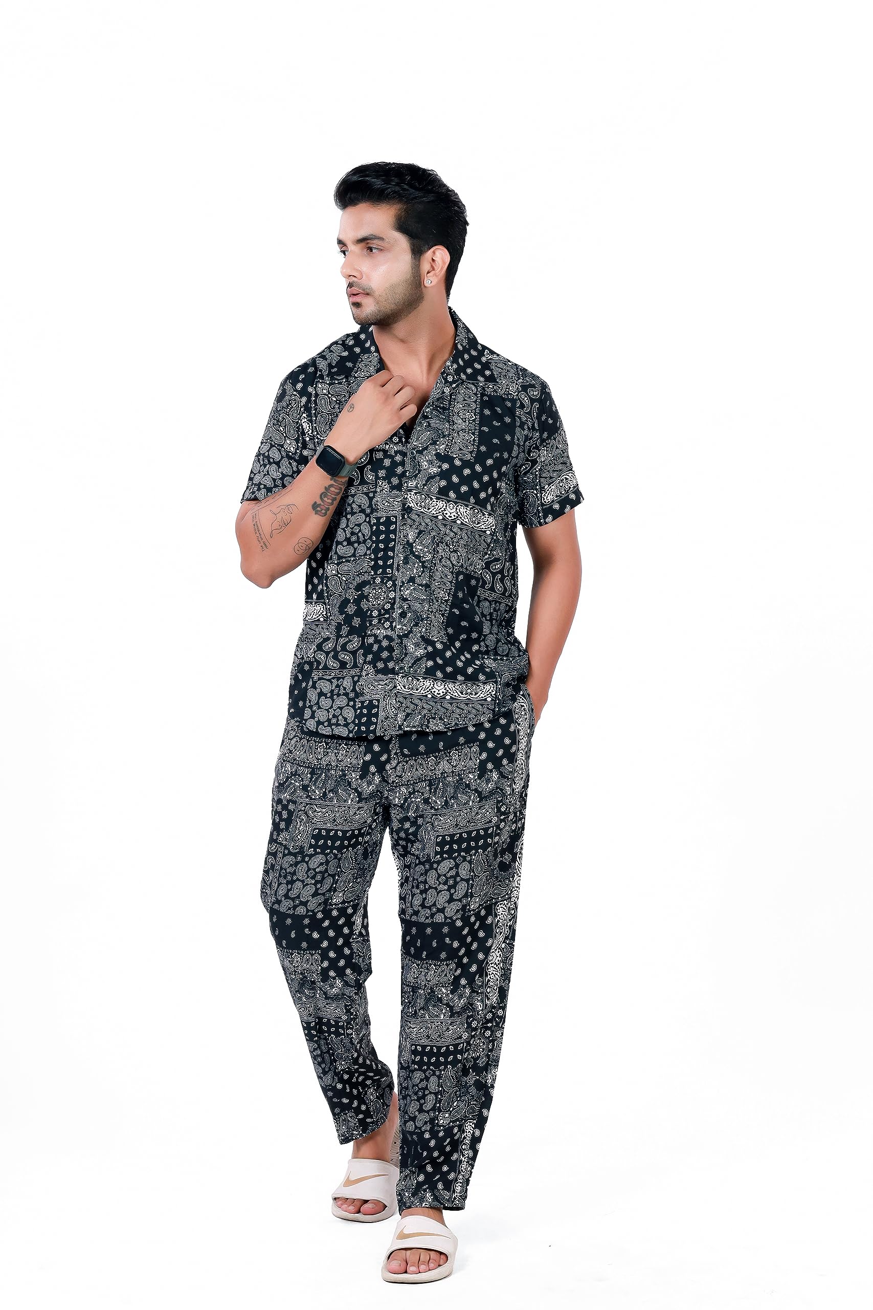 MITLLI Mens Co-ord-set,regular wear,comfort wear,printed-image-25