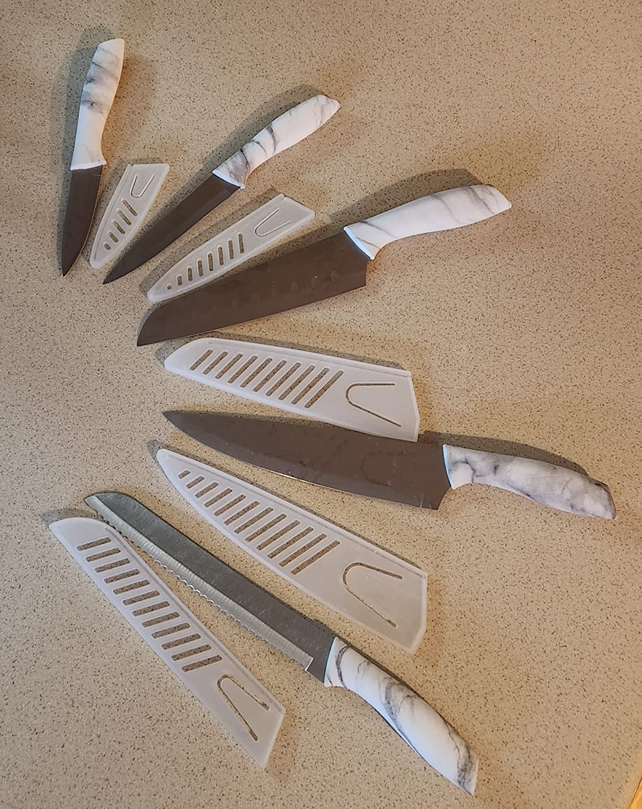 2/mo Finance BINO 5Piece Stainless Steel Kitchen Knives Set with