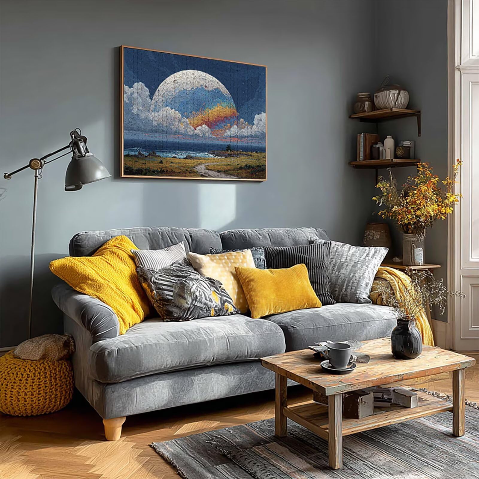 Puzzle 2000 elementów dla dorosłych, planeta, drewniane puzzle, 99 x 71 cm, części ściśle do siebie pasują, dla mężczyzn, kobiet, starszych seniorów, dekompresyjnych, letnich dekoracji, prezentów