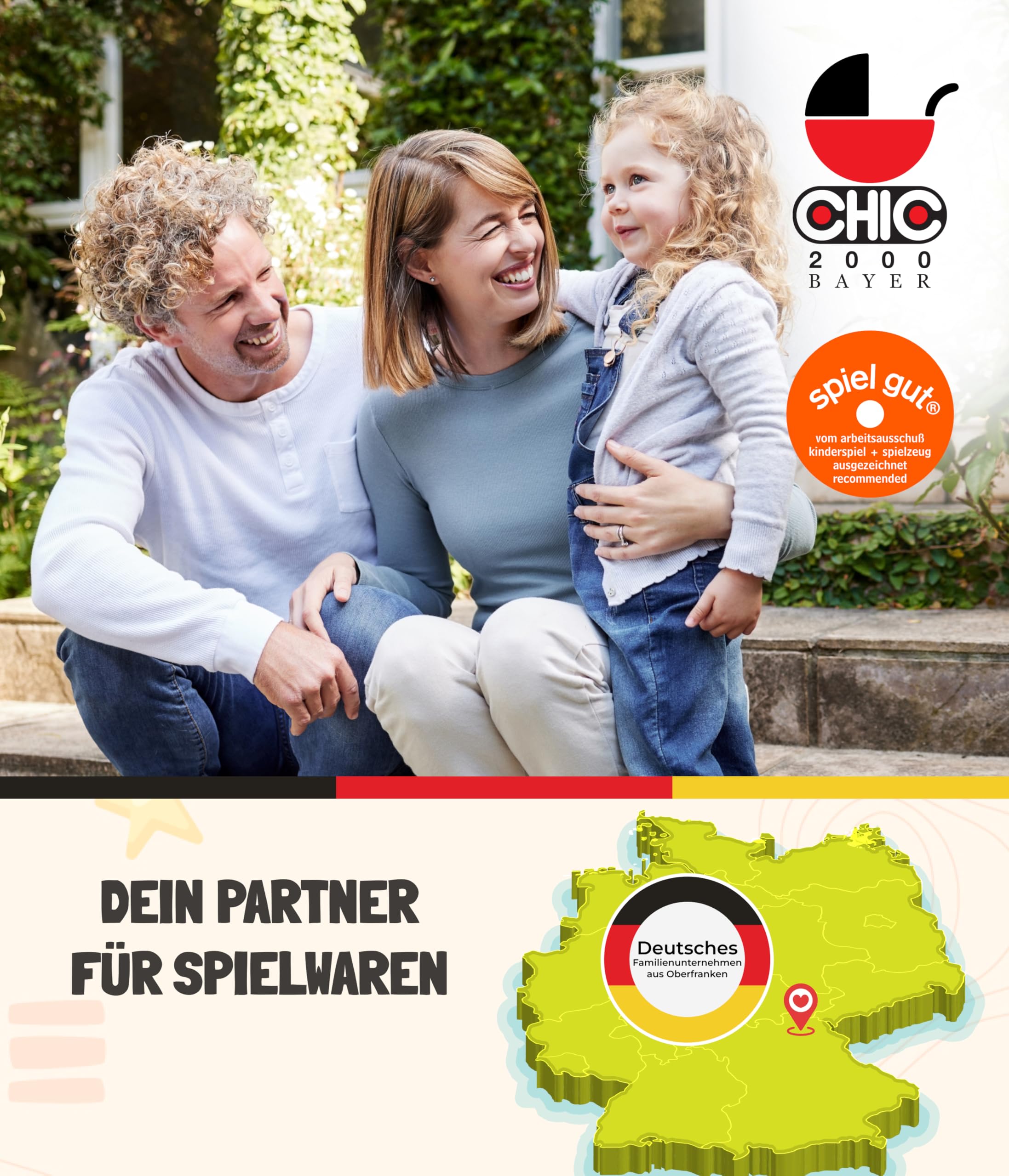 Bayer Chic 2000® Wózek dla lalek Smarty – dżinsy różowe – składany – z daszkiem, torbą, poduszką i kocem – wysokość uchwytu 56 cm – dla dzieci od 2 lat,